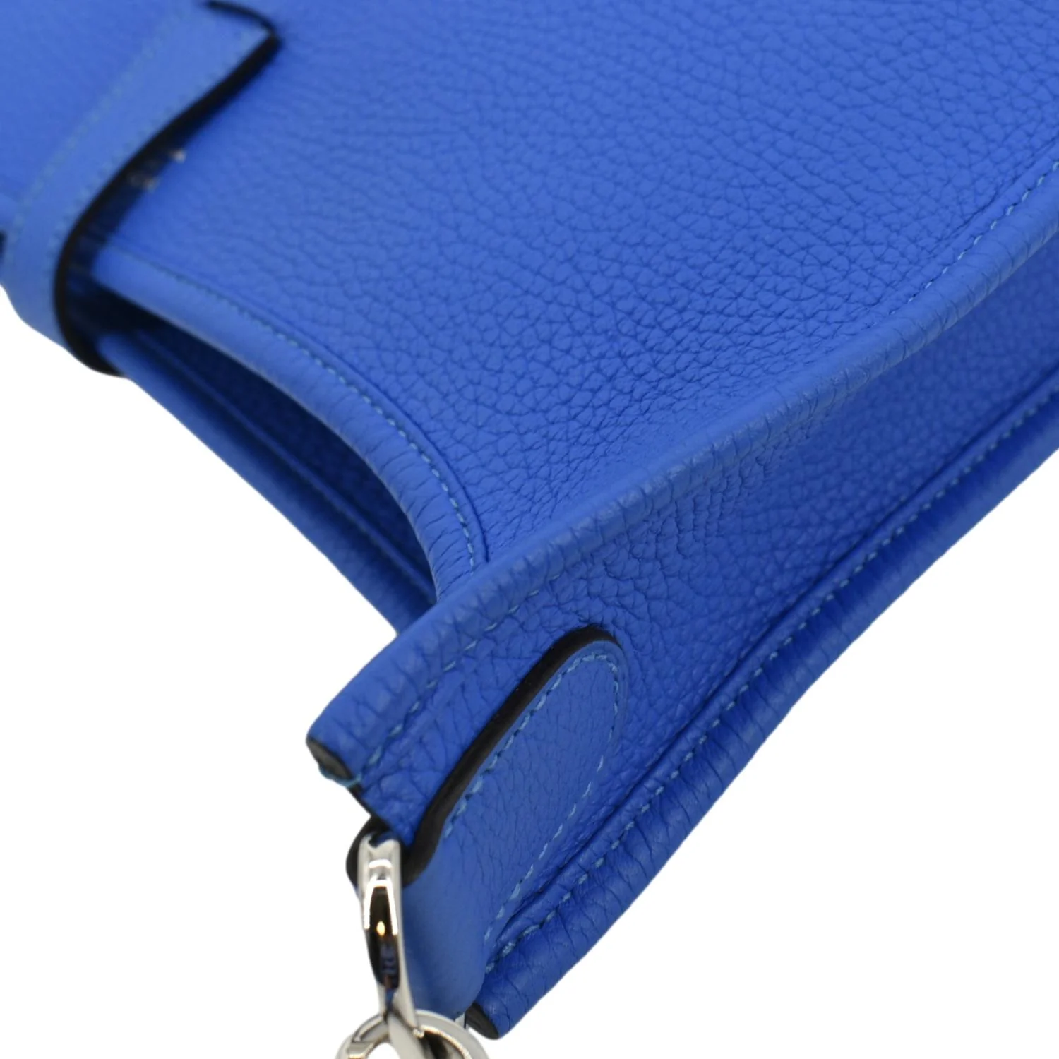 HERMES Evelyne III 29 Taurillon Leather Crossbody Bag Blue - Image 6