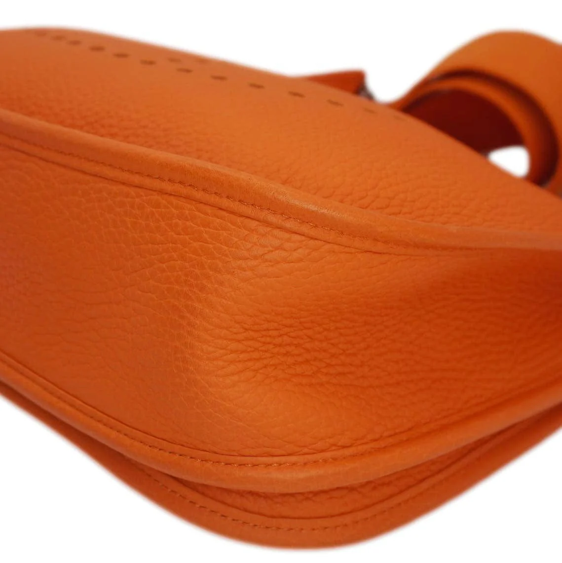 HERMES Evelyne III 29 Taurillon Leather Crossbody Bag Orange - Image 11
