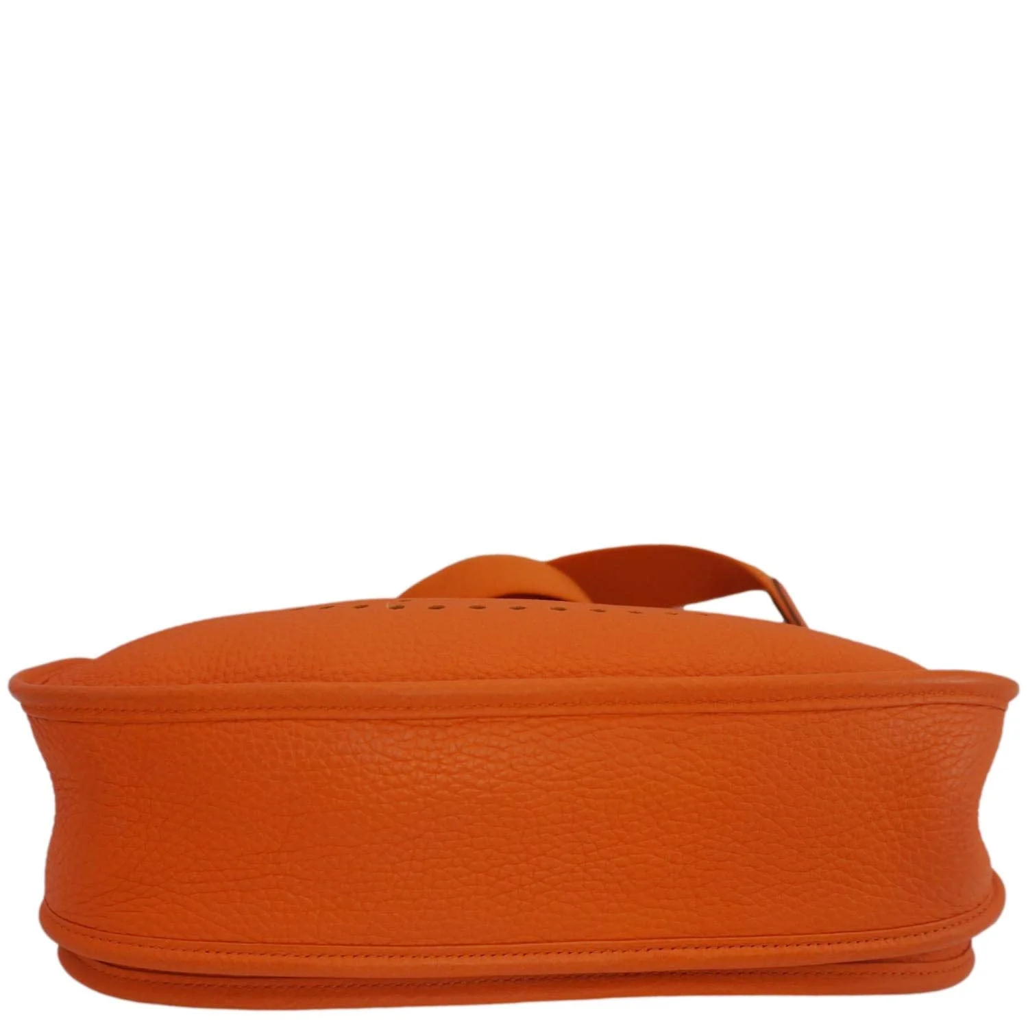 HERMES Evelyne III 29 Taurillon Leather Crossbody Bag Orange - Image 8