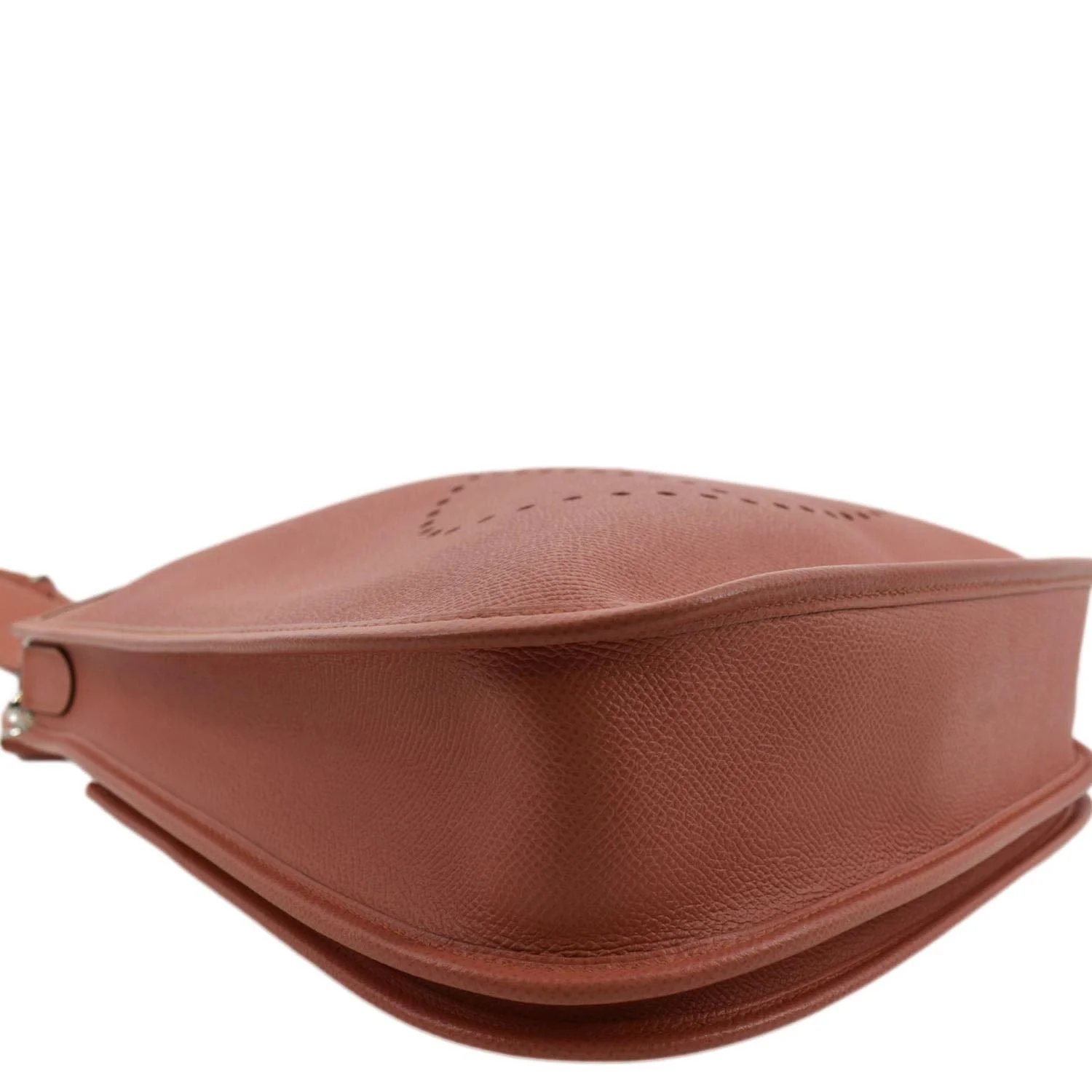 HERMES Evelyne PM III Clemence Leather Crossbody Bag Crevette - Image 7