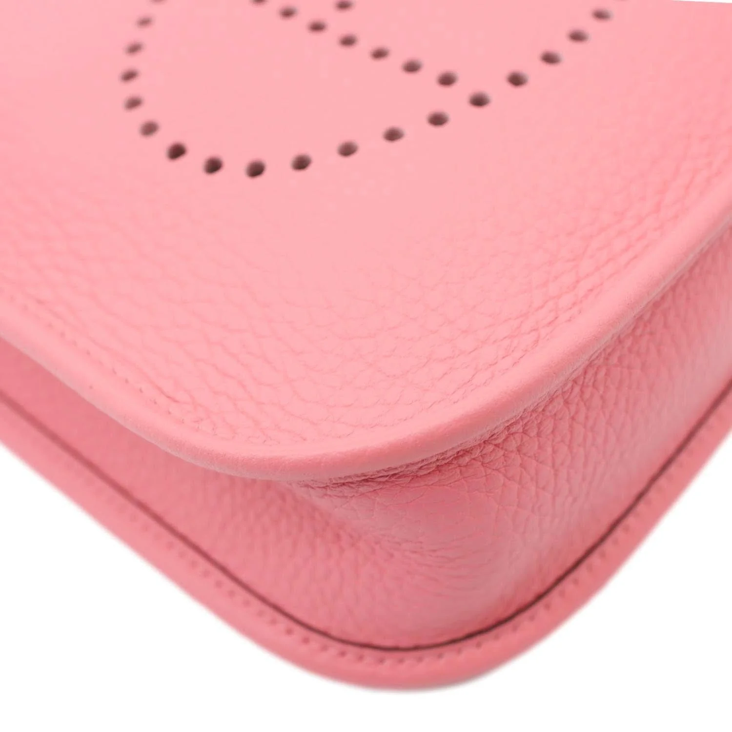 HERMES Evelyne TPM 16 Amazone Clemence Leather Crossbody Bag Pink - Image 10