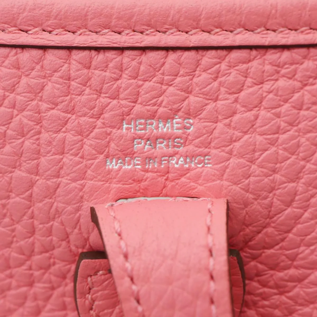 HERMES Evelyne TPM 16 Amazone Clemence Leather Crossbody Bag Pink - Image 14
