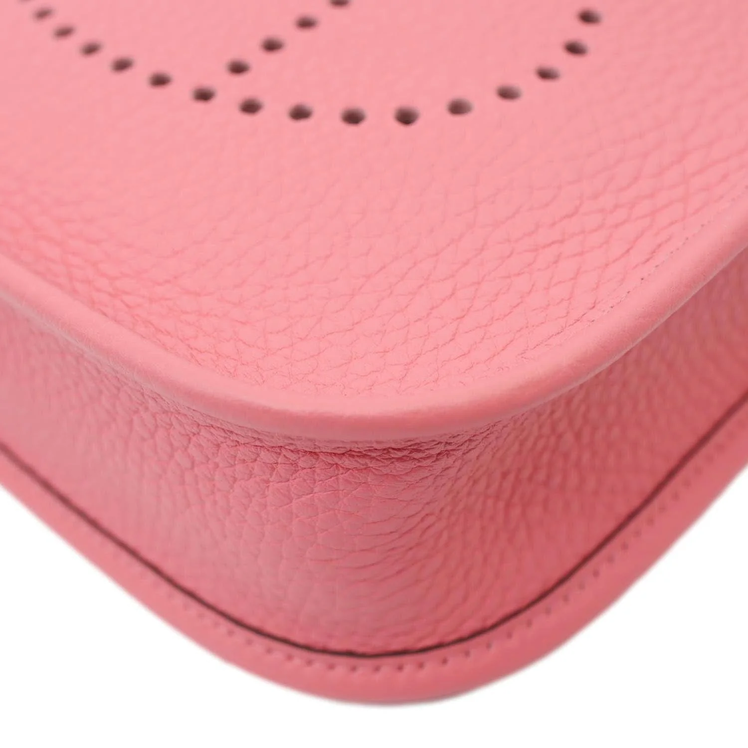HERMES Evelyne TPM 16 Amazone Clemence Leather Crossbody Bag Pink - Image 9