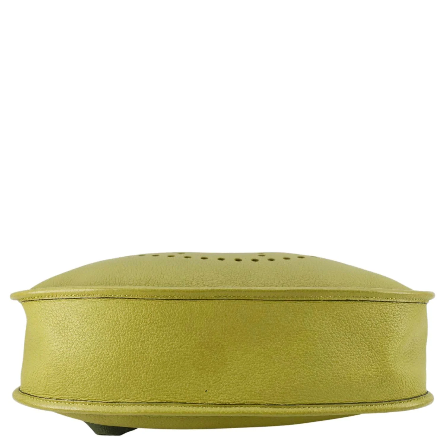 HERMES Evelyne Clemence I GM Leather Crossbody Bag Lime - Image 7