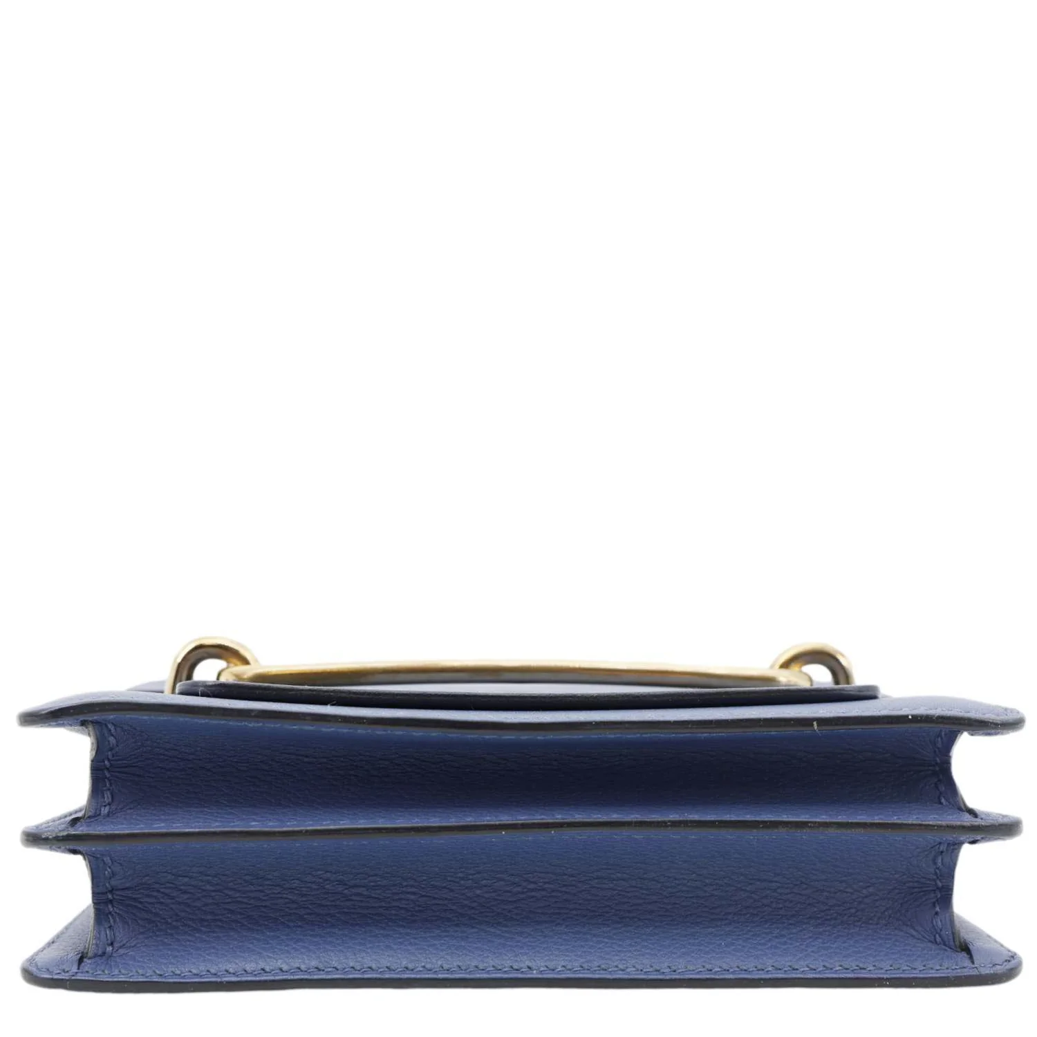 HERMES Roulis Sac Evercolor Mini Pebbled Calfskin Leather Shoulder Bag Bleu De Malte - Image 10