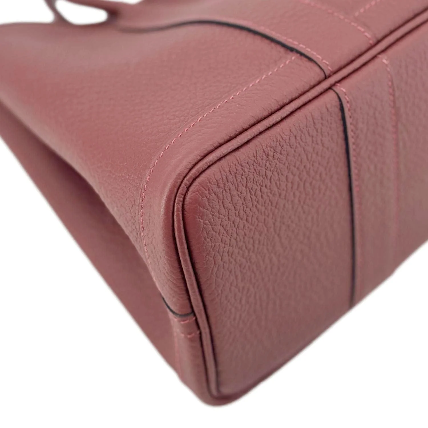 HERMES Garden Party 30 TPM Leather Tote Bag Maroon - Image 8