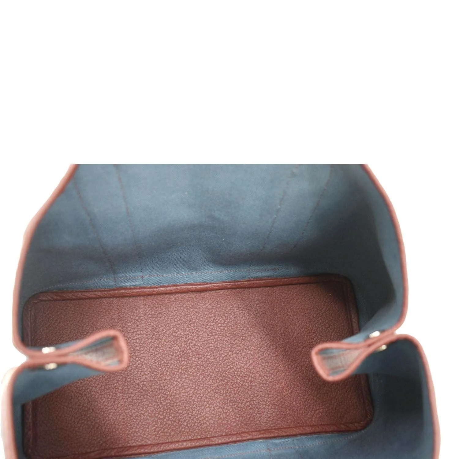 HERMES Garden Party 36 Leather Tote Bag Blue Teal - Image 11