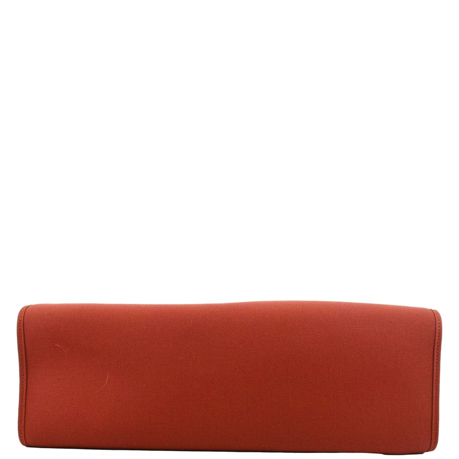 HERMES Herbag Canvas Tote Shoulder Bag Red - Image 10