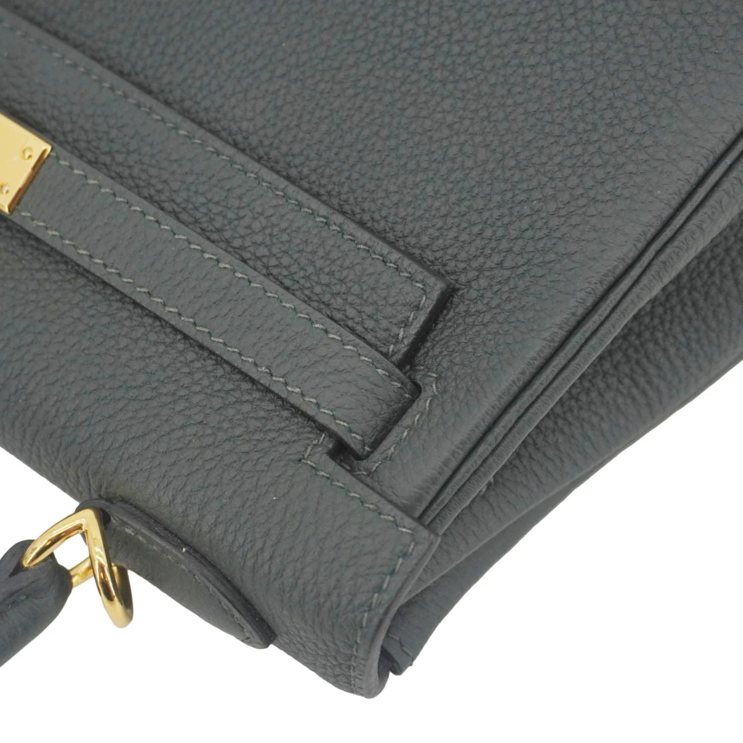 Hermes Kelly 25 Togo Leather Shoulder Bag Vert Fonce - Image 8