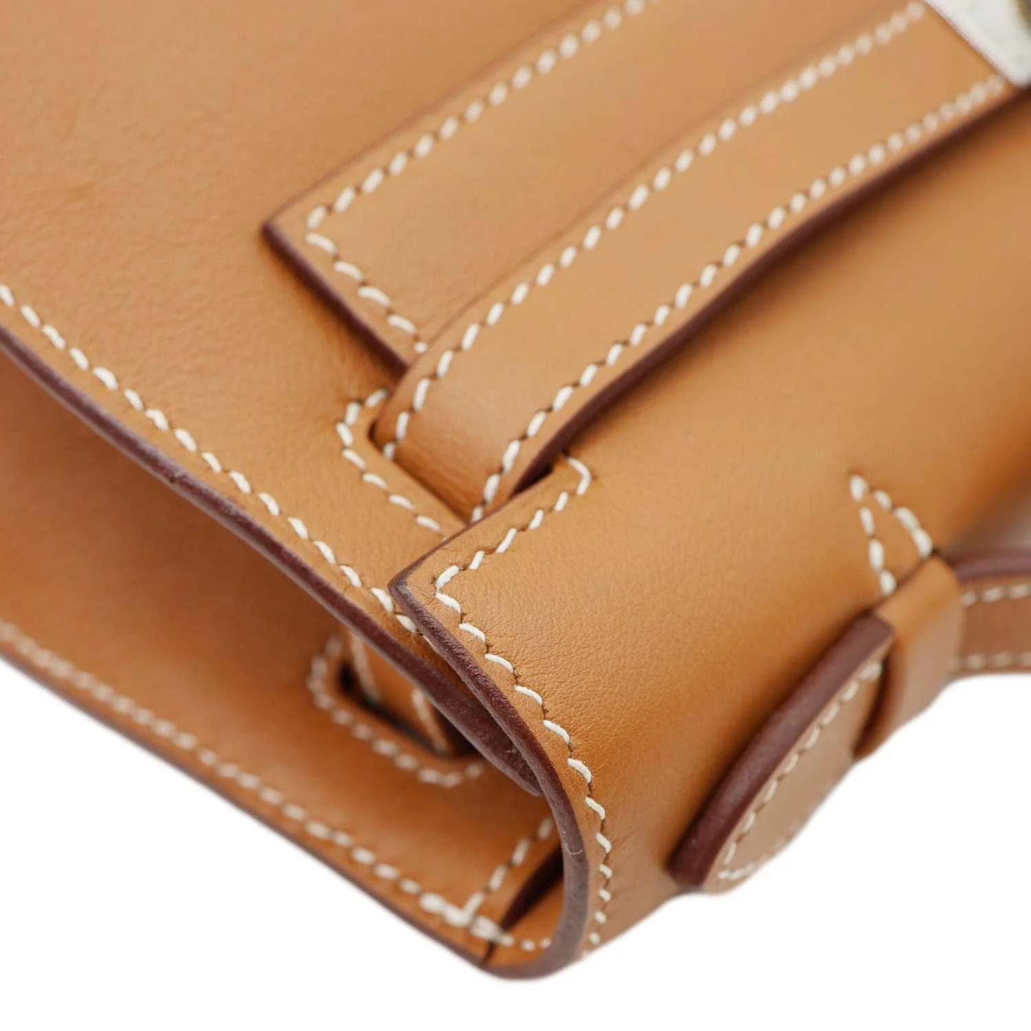HERMES Kelly Swift Leather Pochette Golden - Image 5