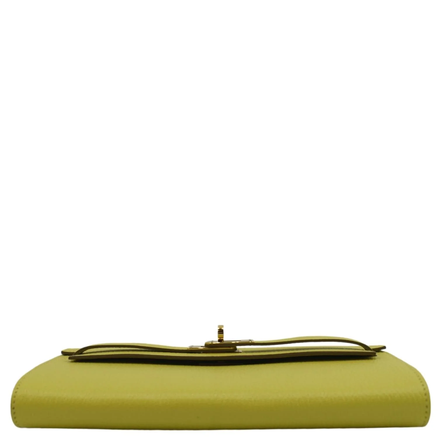 HERMES Kelly To Go Leather Wallet Lime - Image 10