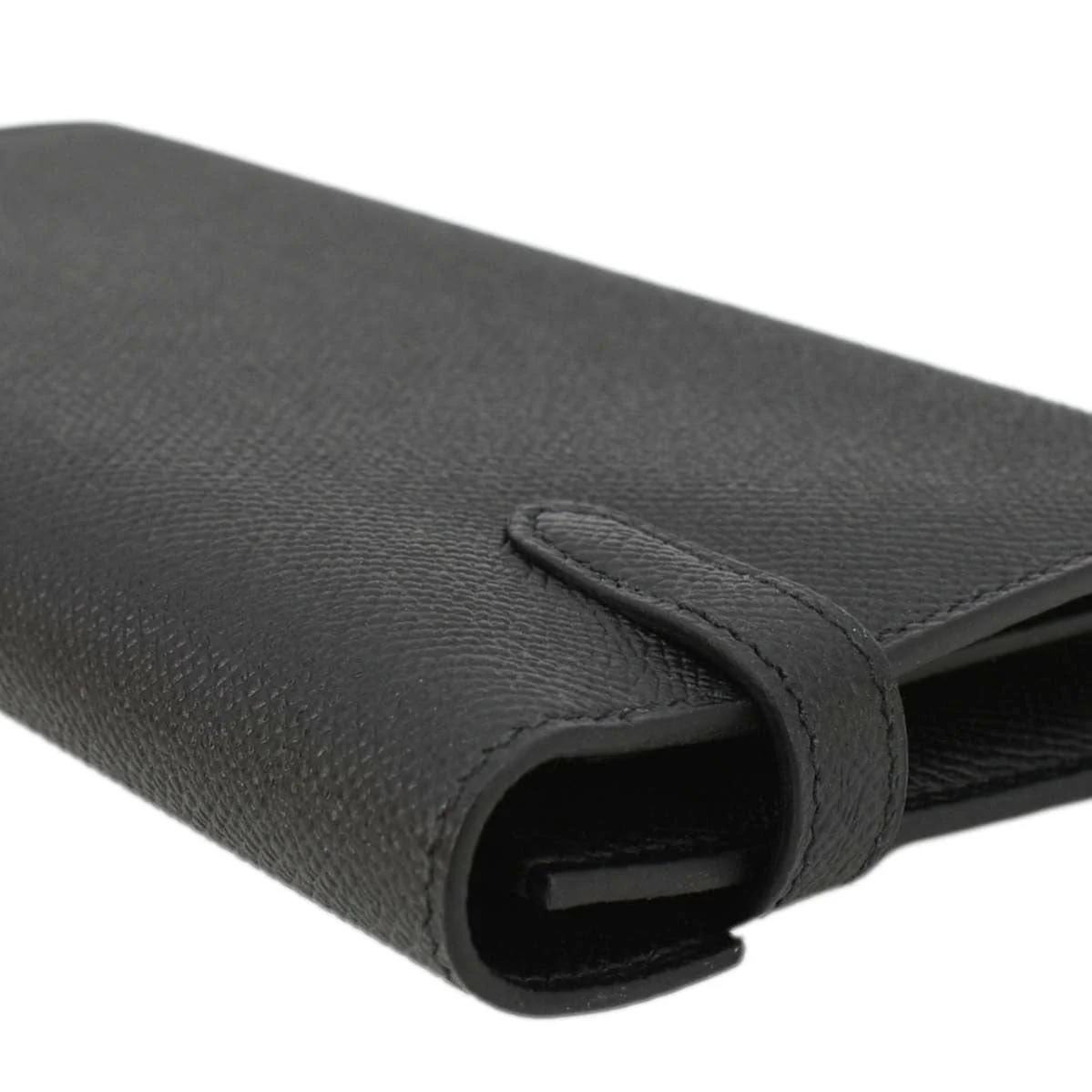 HERMES Kelly To Go Leather Wallet Black - Image 8