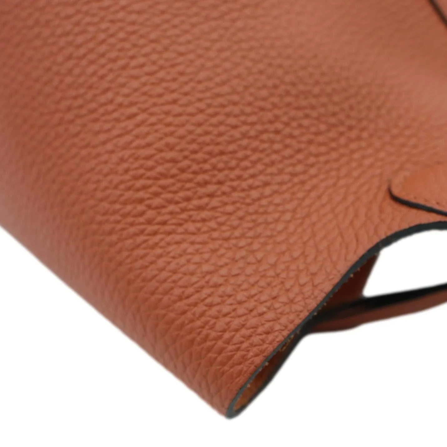 HERMES Picotin Lock 18 Taurillon Clemence Leather Hobo Bag Orange Apricot - Image 9