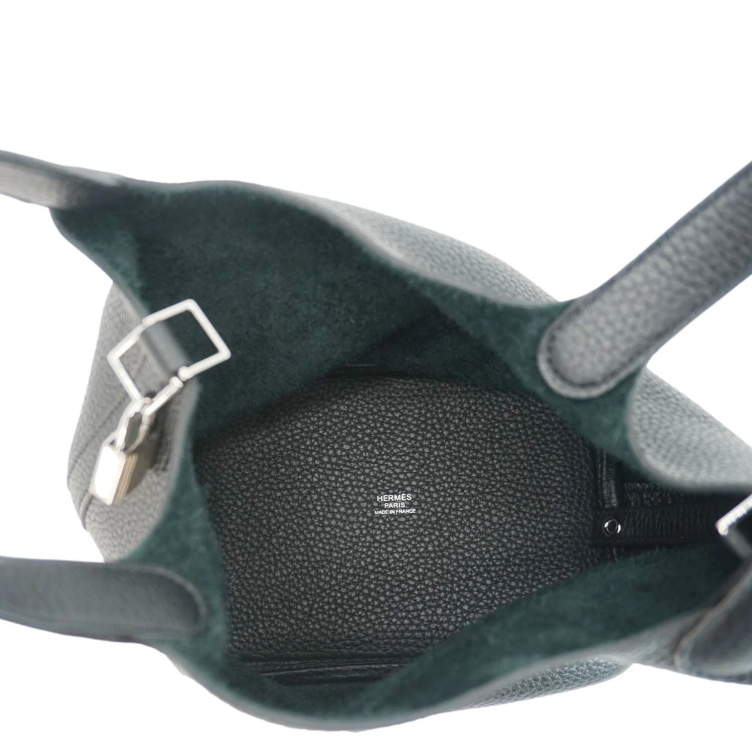 HERMES Picotin Lock 18 Taurillon Clemence Leather Hobo Bag Black - Image 10
