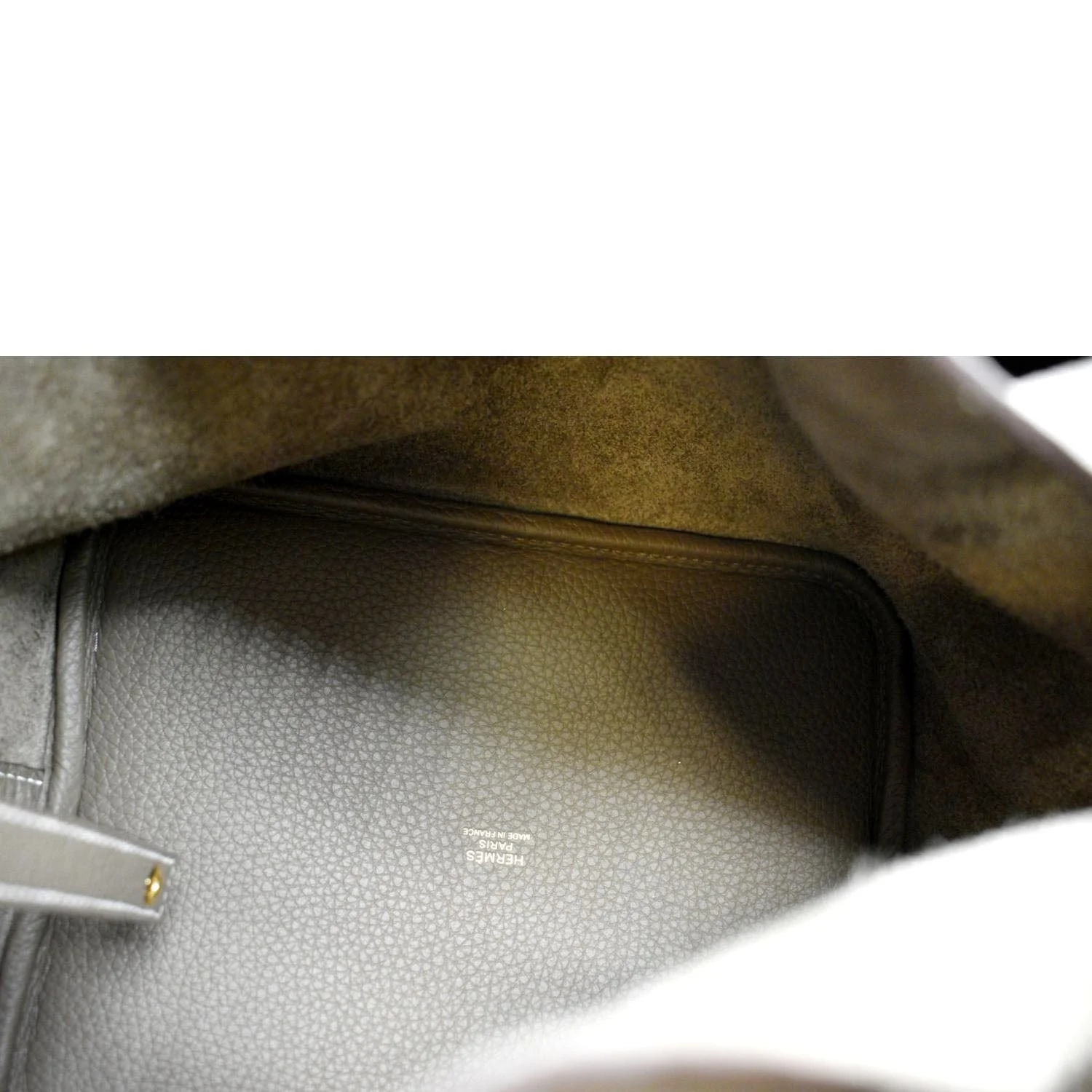 HERMES Picotin Lock 18 PM Taurillon Clemence Leather Bag Etoupe - Image 11