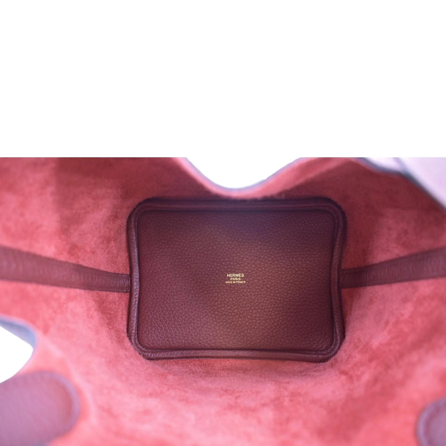 HERMES Picotin Lock 18 Taurillon Clemence Leather Hobo Bag Burgundy - Image 11