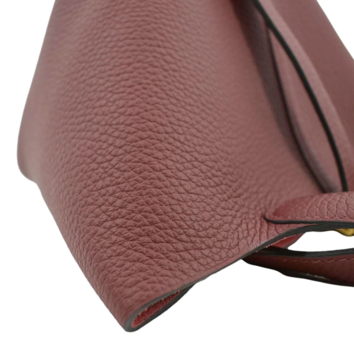 HERMES Picotin Lock 18 Taurillon Clemence Leather Hobo Bag Burgundy - Image 6