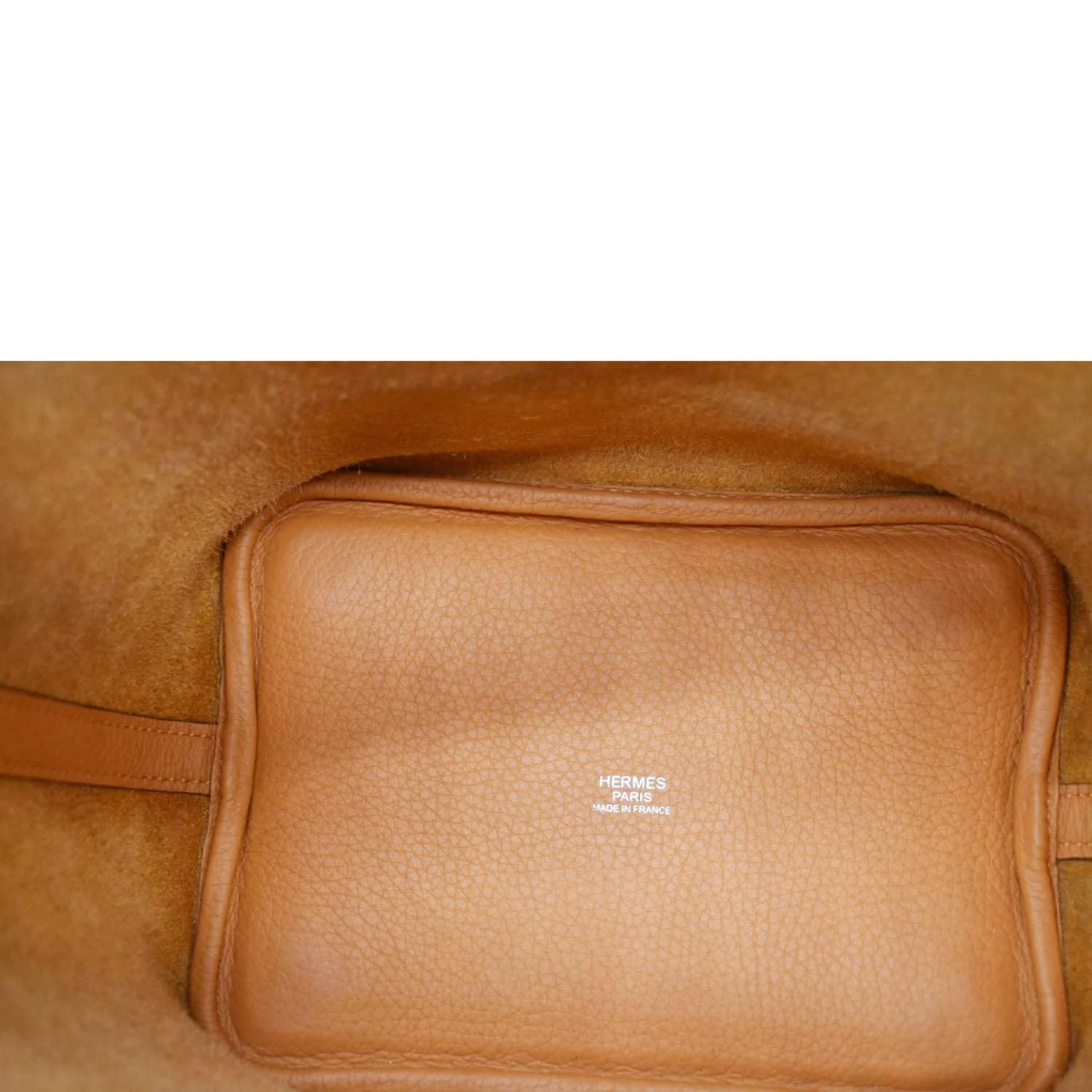 HERMES Picotin Lock 18 Taurillon Clemence Leather Hobo Bag Orange - Image 12