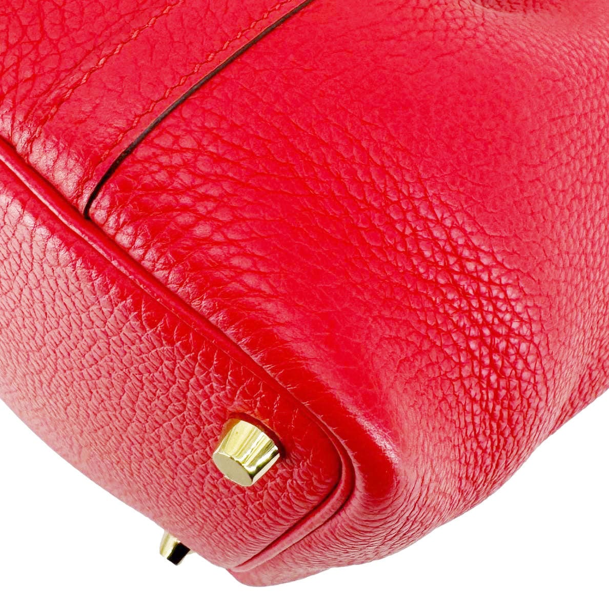 HERMES Picotin Lock 18 Taurillon Clemence Leather Hobo Bag Red - Image 10