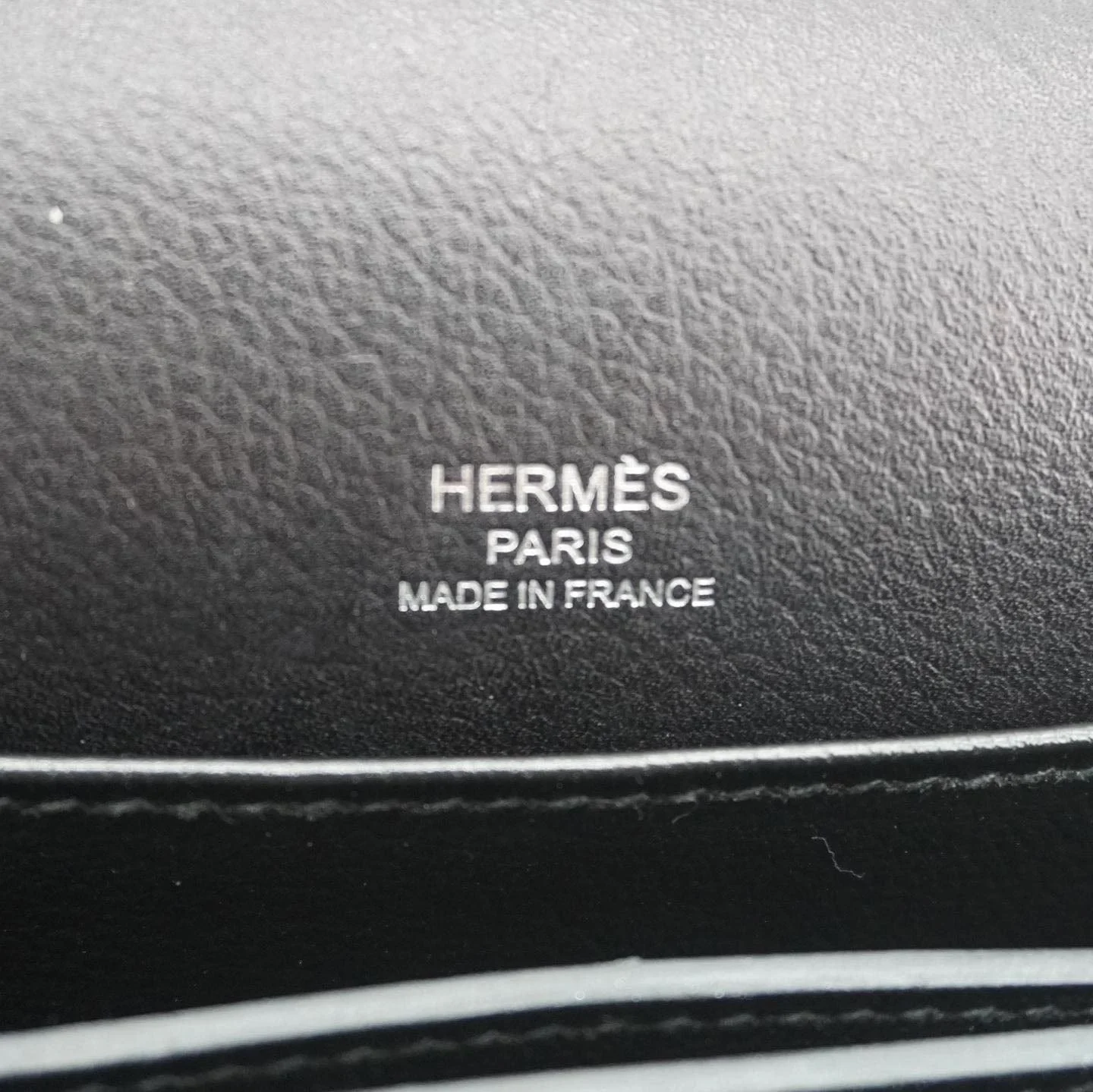 HERMES Roulis Calfskin Leather Shoulder Bag Black - Image 15
