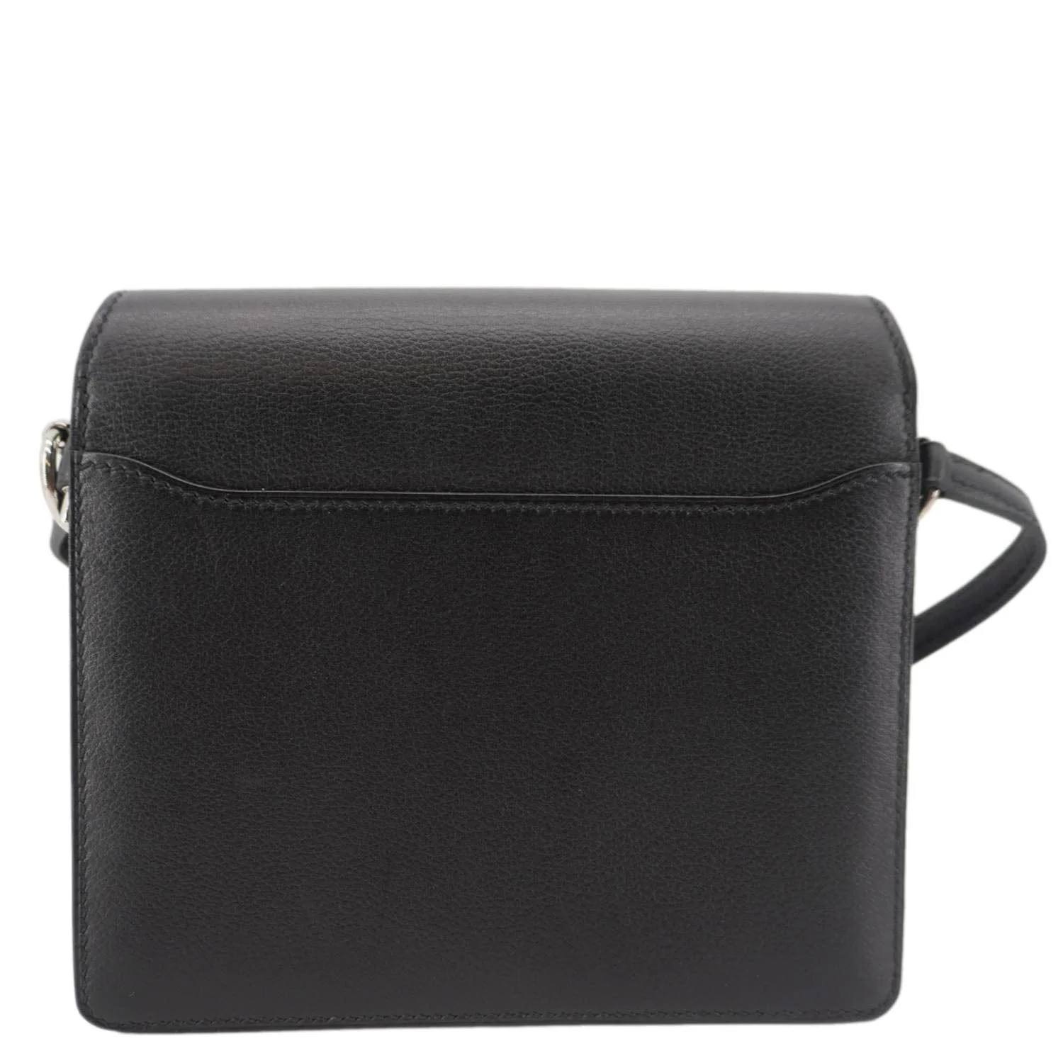 HERMES Roulis Calfskin Leather Shoulder Bag Black - Image 5