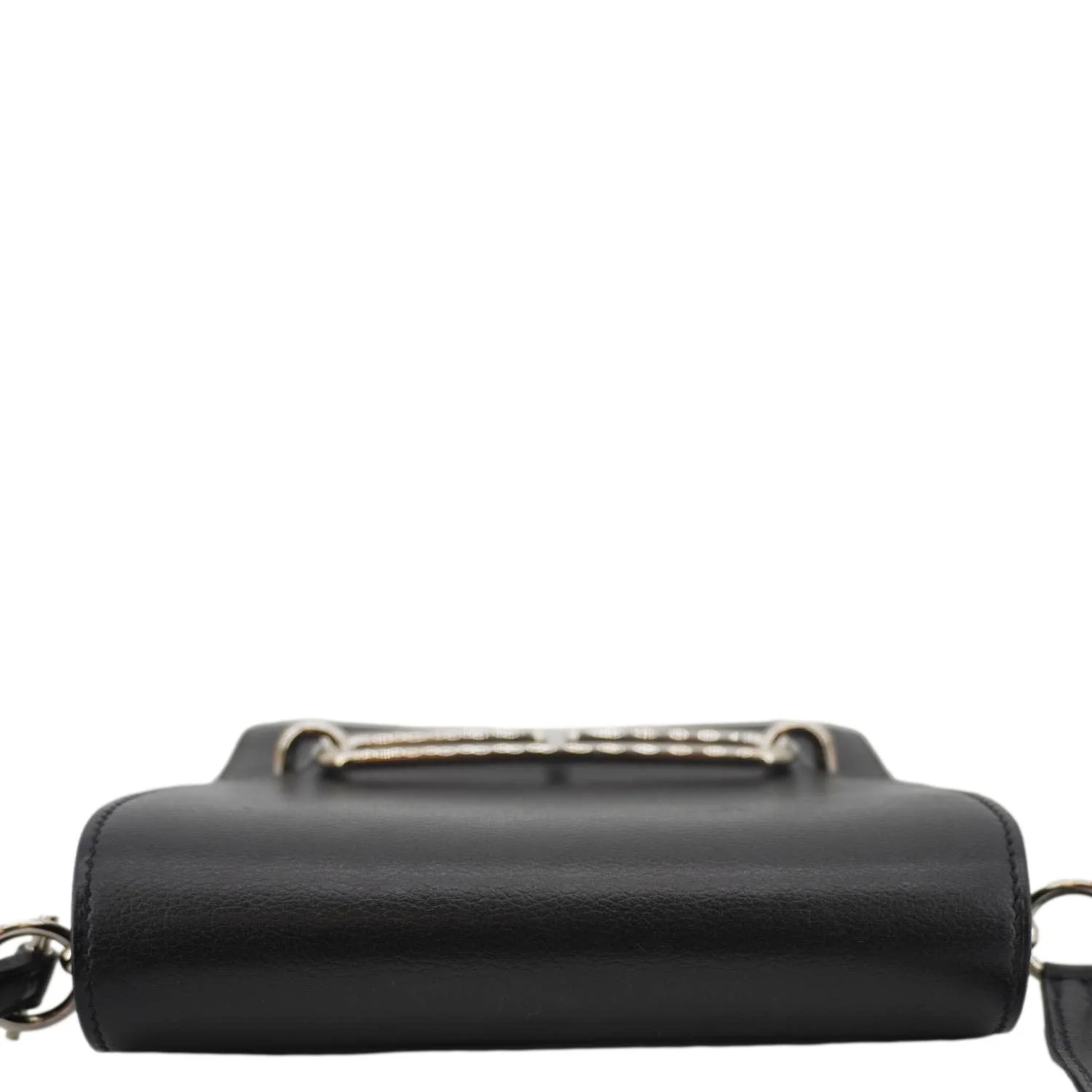 HERMES Roulis Calfskin Leather Shoulder Bag Black - Image 6