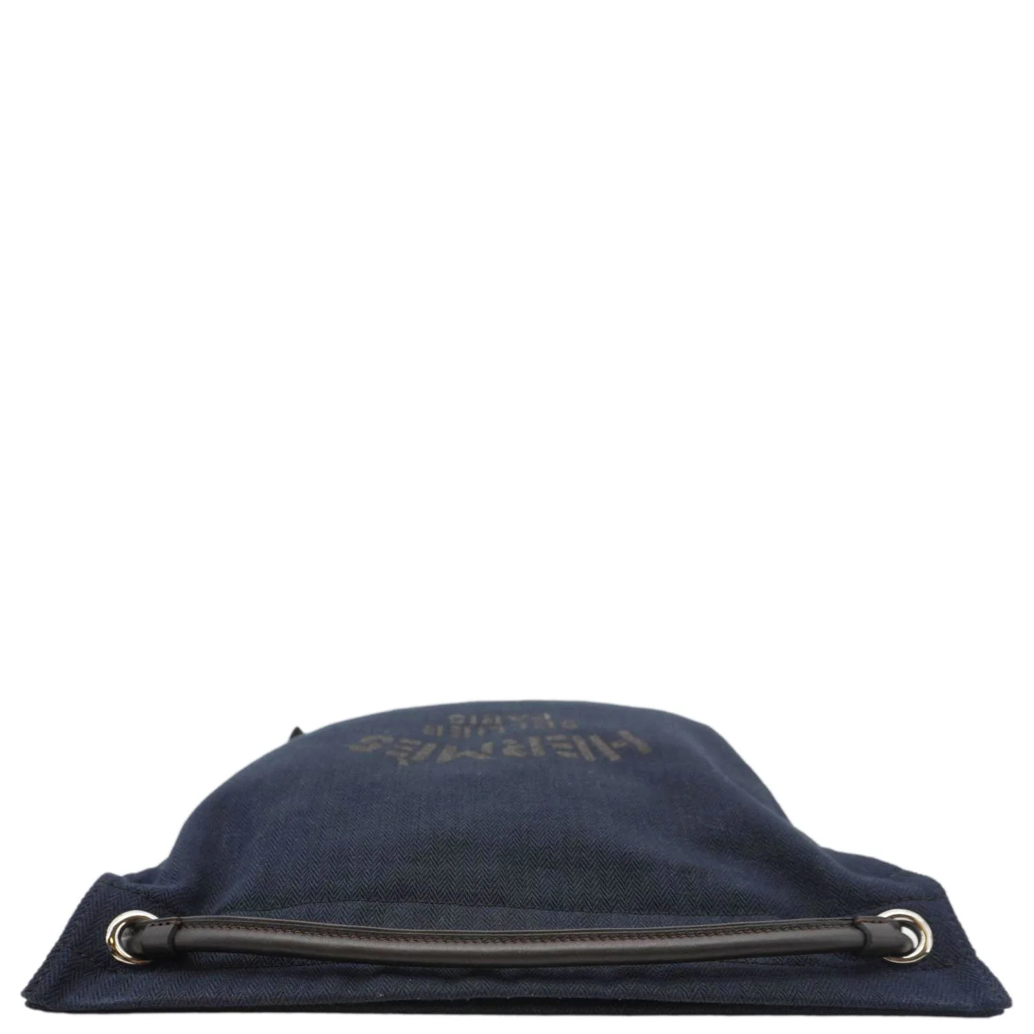 HERMES Aline Grooming Swift Canvas Backpack Bag Navy Blue - Image 5