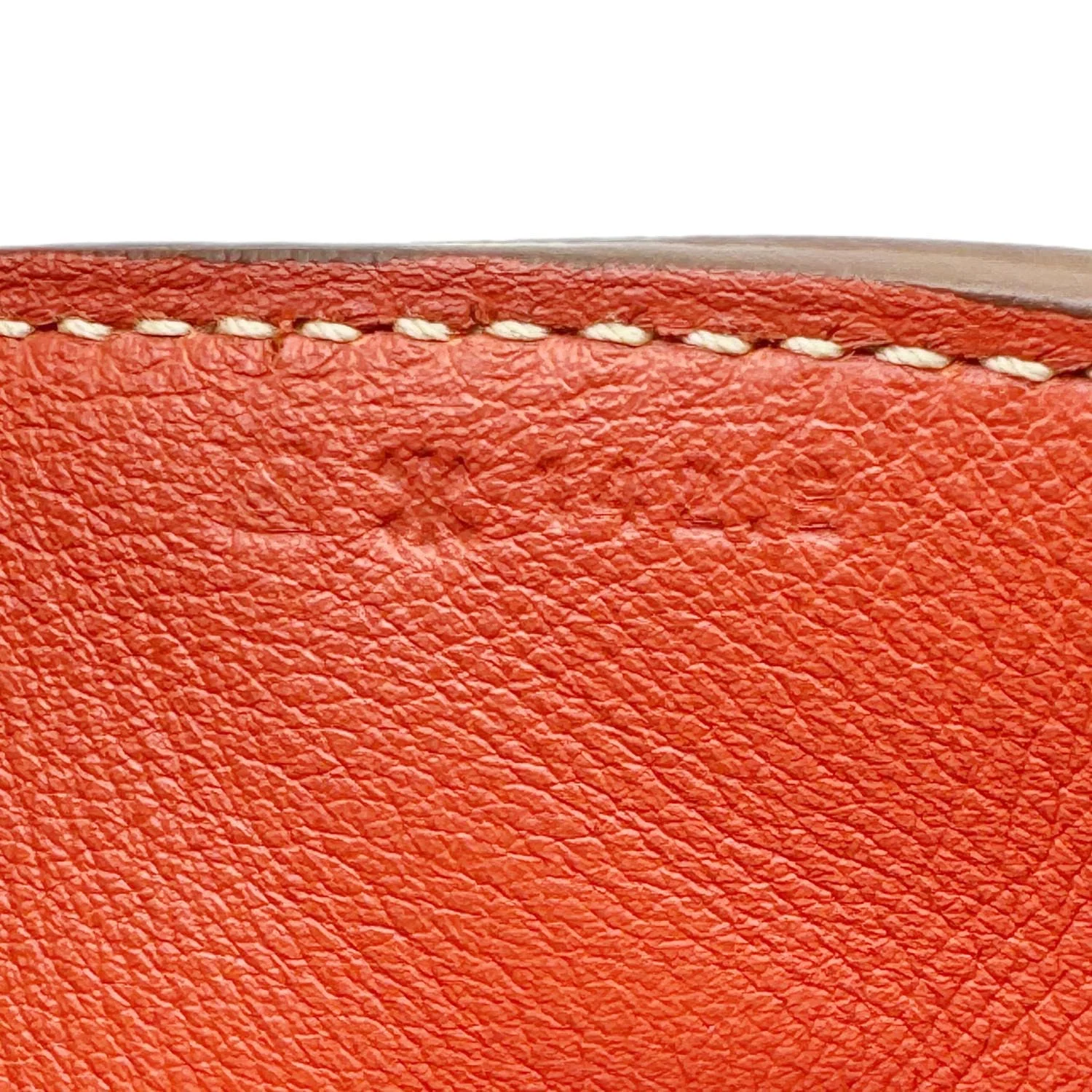 HERMES Toolbox 26 Leather Shoulder Bag Orange - Image 12