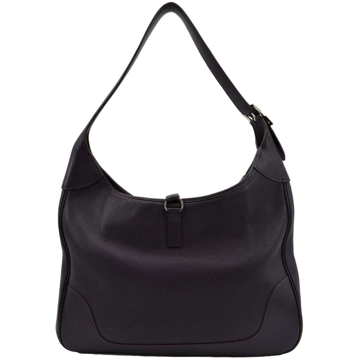 HERMES Trim II 35 Raisin Togo Leather Tote Bag Purple - Image 3