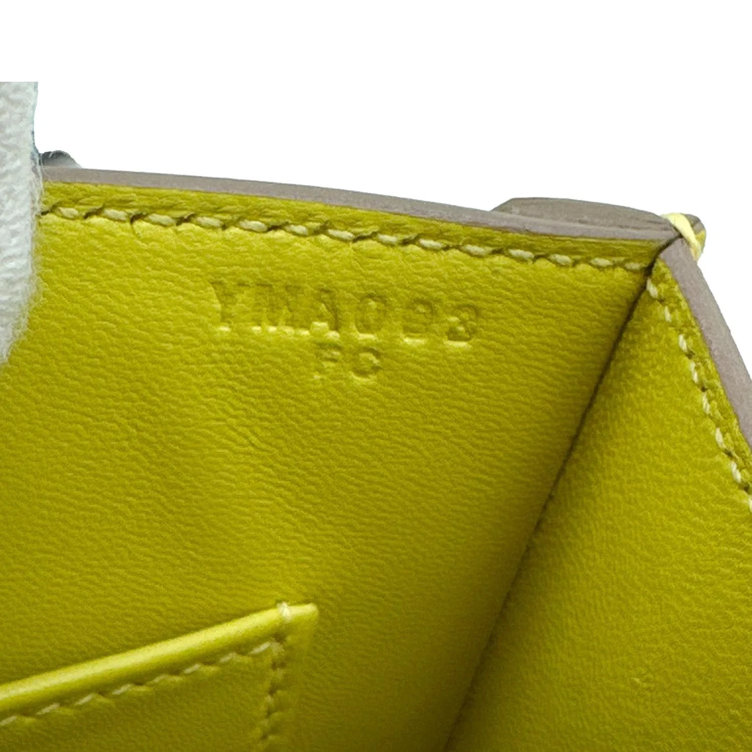HERMES Verrou Chaine Mini Goatskin Leather Crossbody Bag Yellow - Image 12