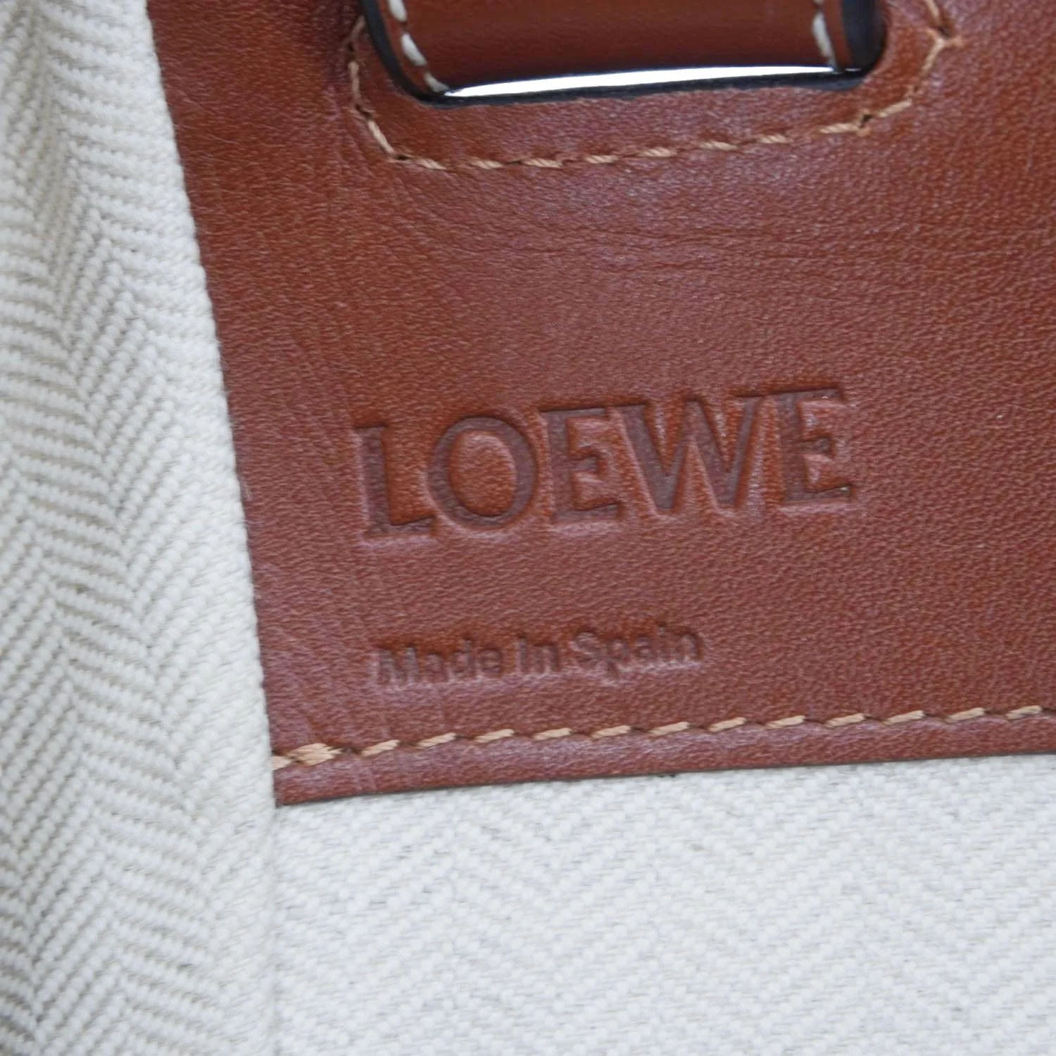 LOEWE Hammock Calfskin Leather Shoulder Bag Brown - Image 21