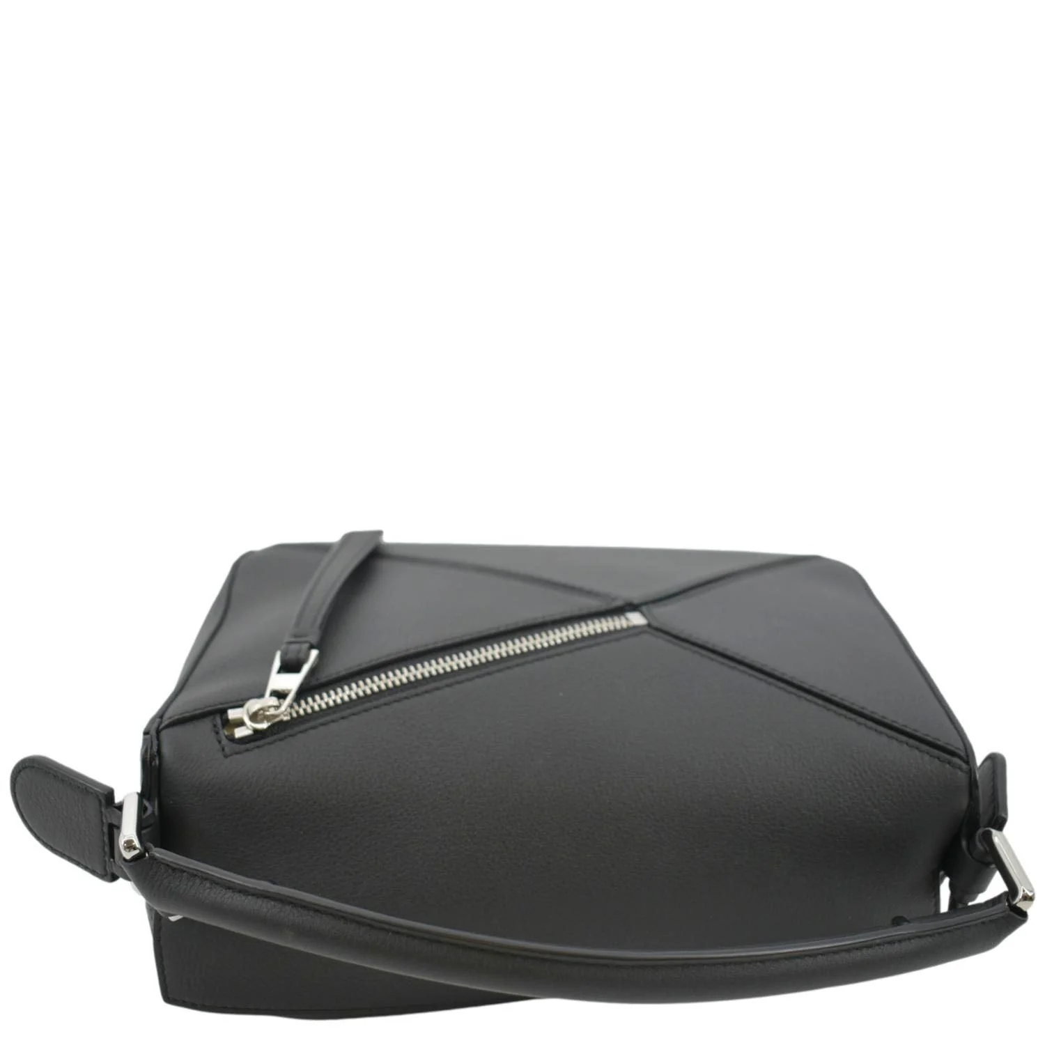 LOEWE Puzzle Small Leather Shoulder Bag Black - Image 4