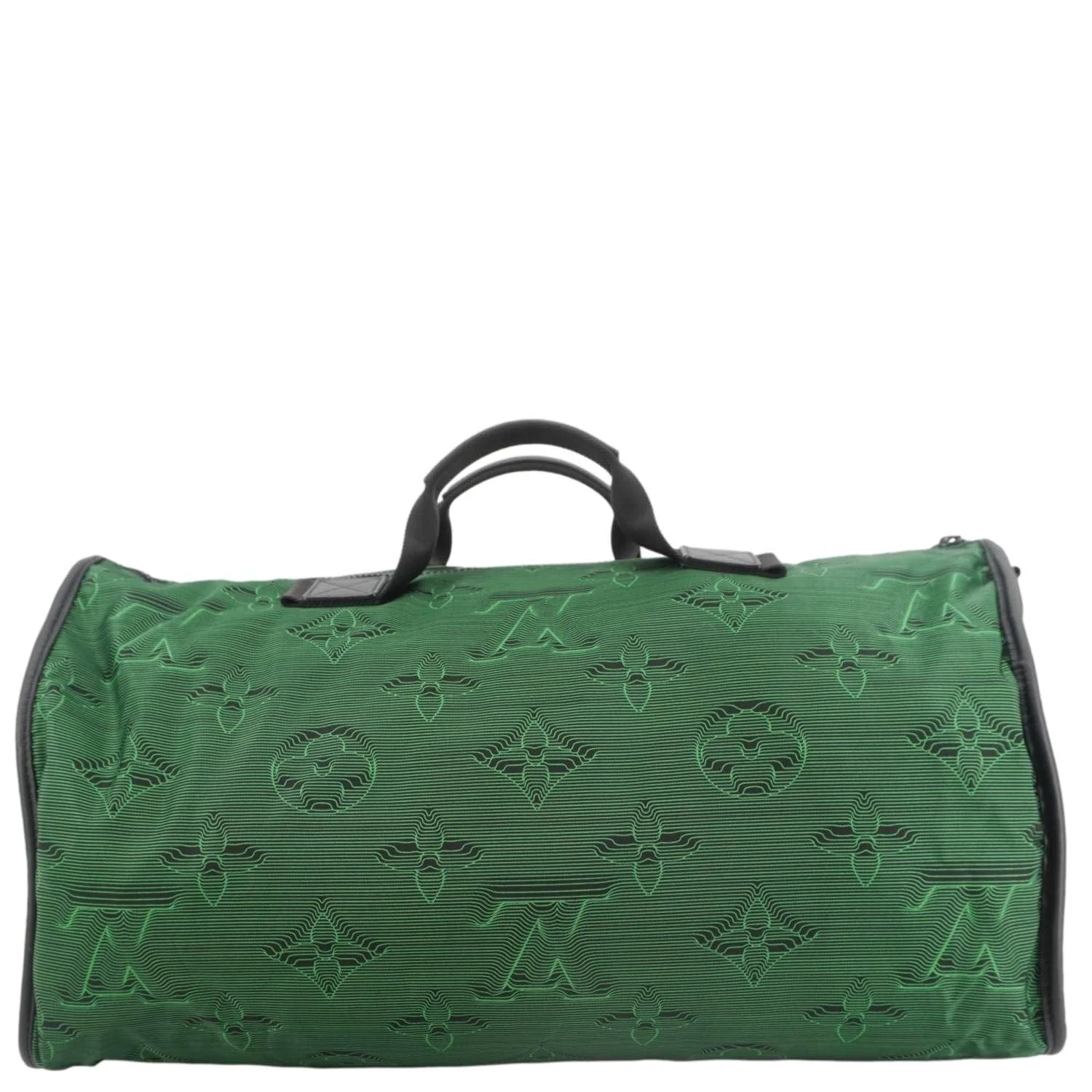 LOUIS VUITTON Keepall 50 Bandouliere 2054 3D Reversible Nylon Travel Bag Green - Image 6