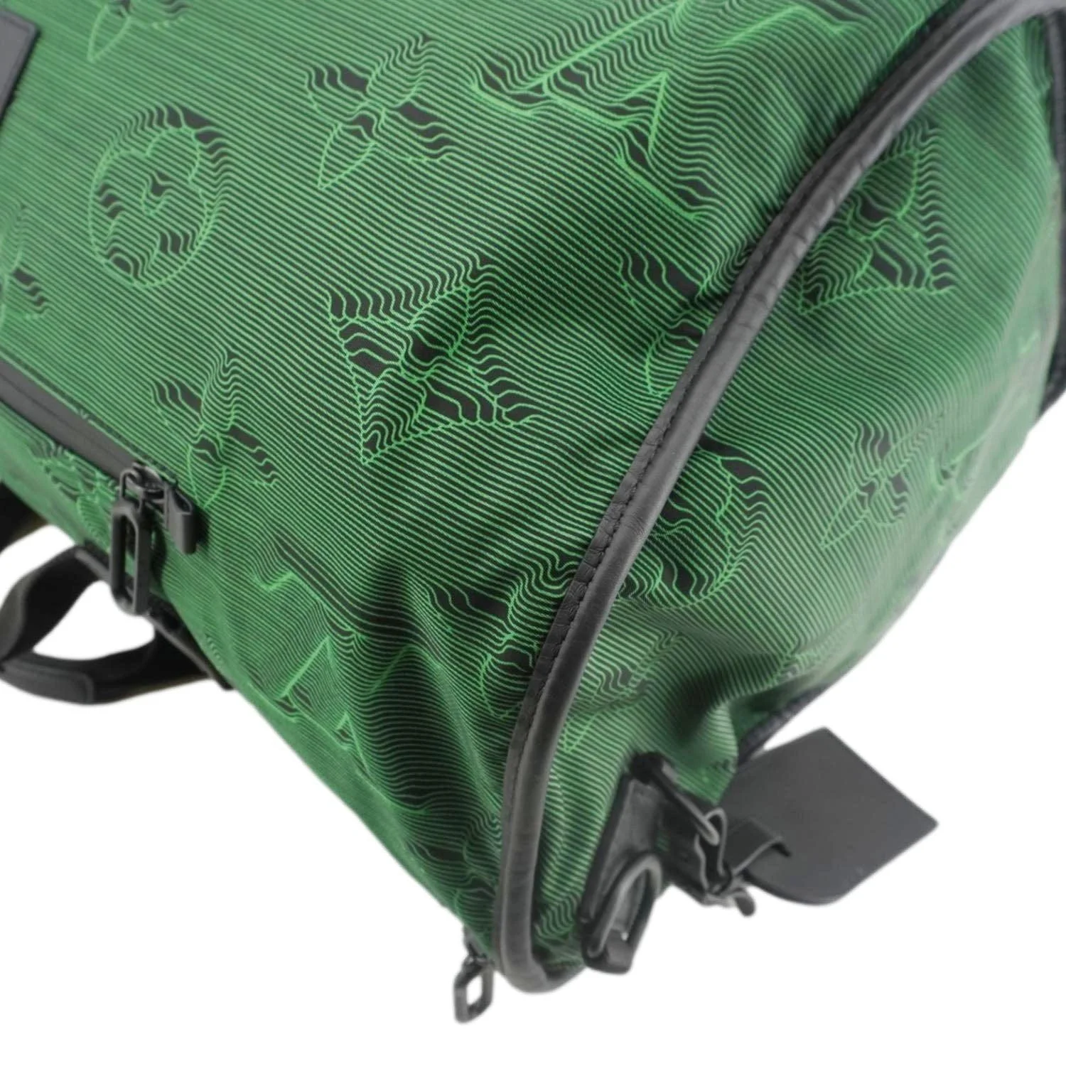 LOUIS VUITTON Keepall 50 Bandouliere 2054 3D Reversible Nylon Travel Bag Green - Image 9