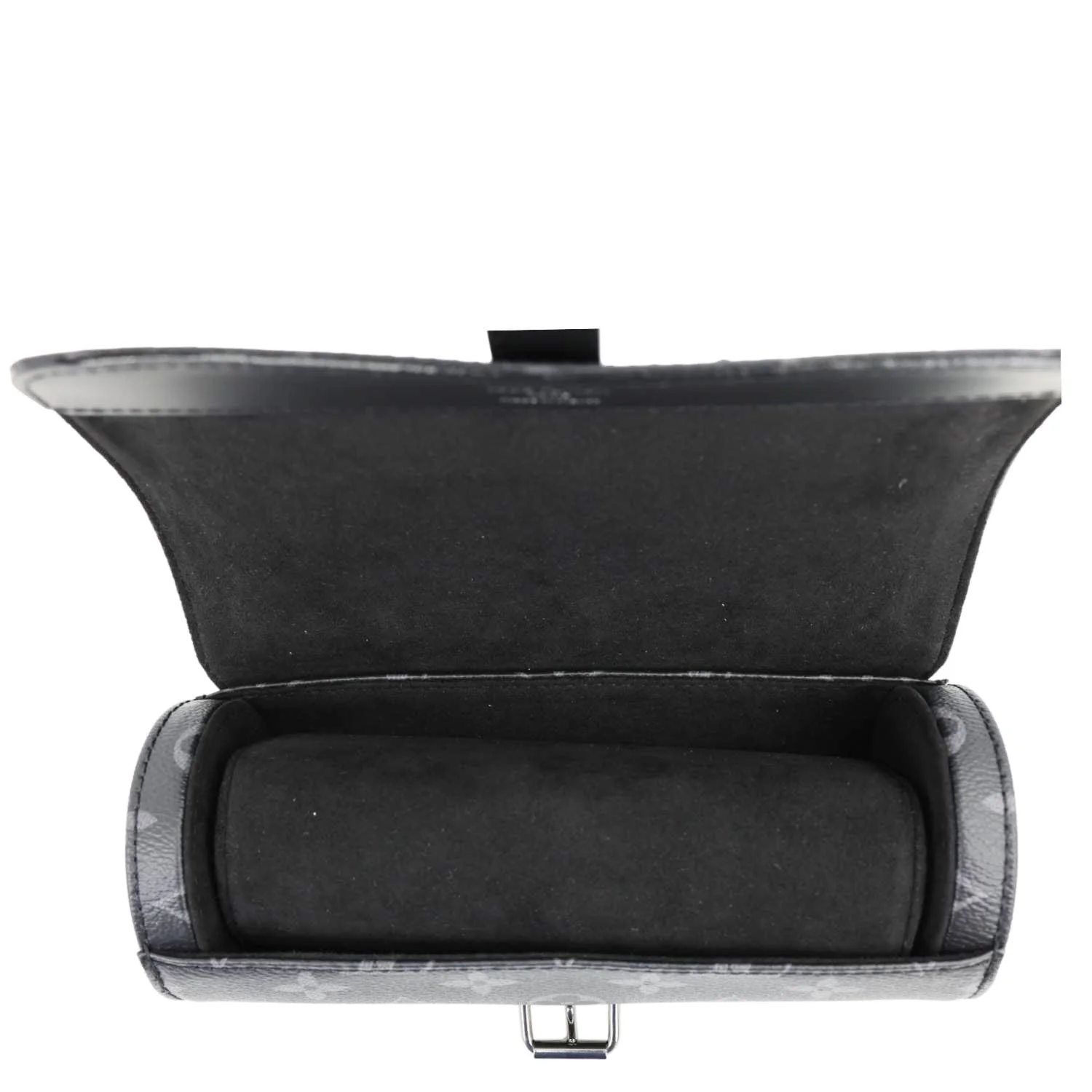 LOUIS VUITTON 3 Watch Case Monogram Eclipse Pouch Black - Image 10