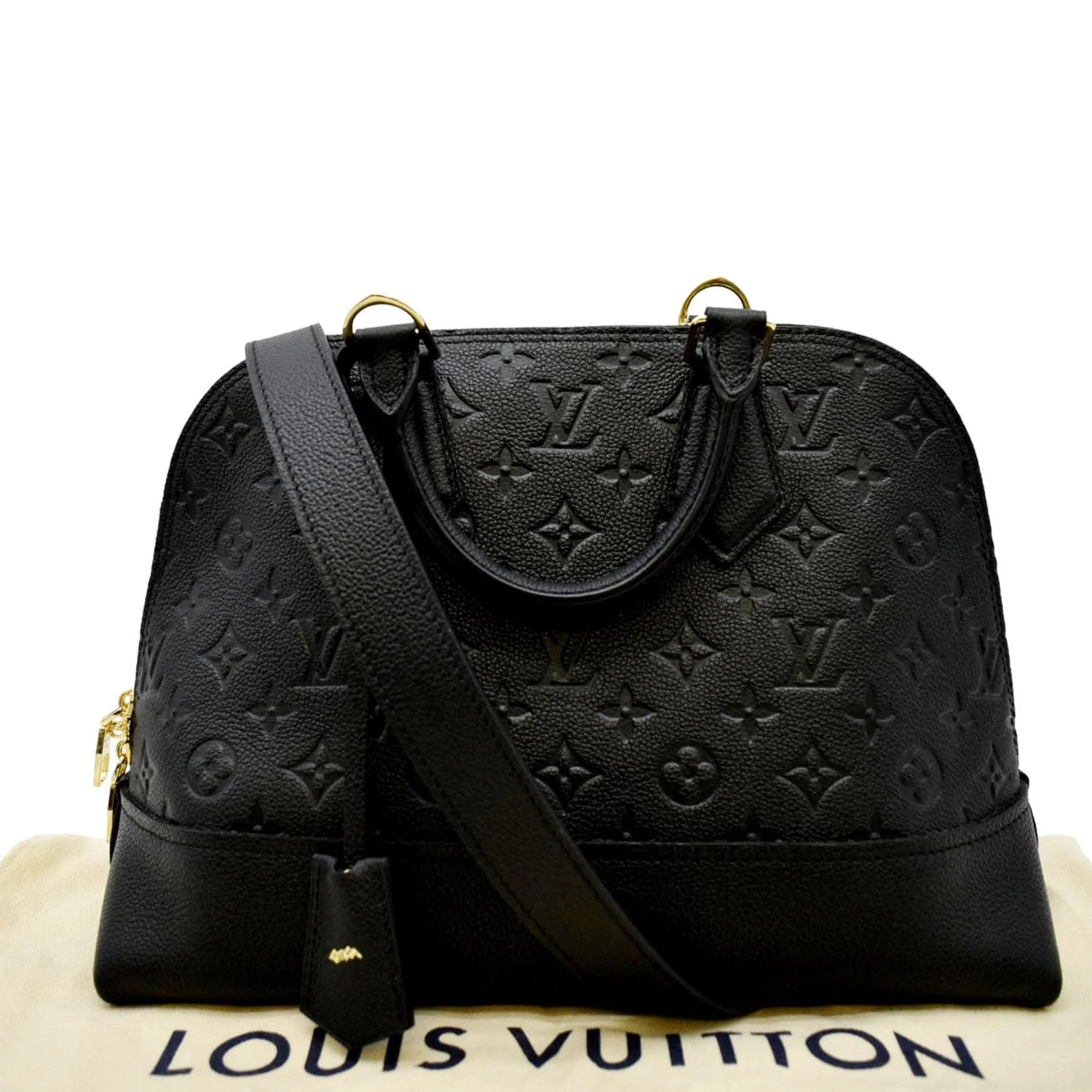 LOUIS VUITTON Neo Alma PM Monogram Empreinte Shoulder Bag Black - Image 3