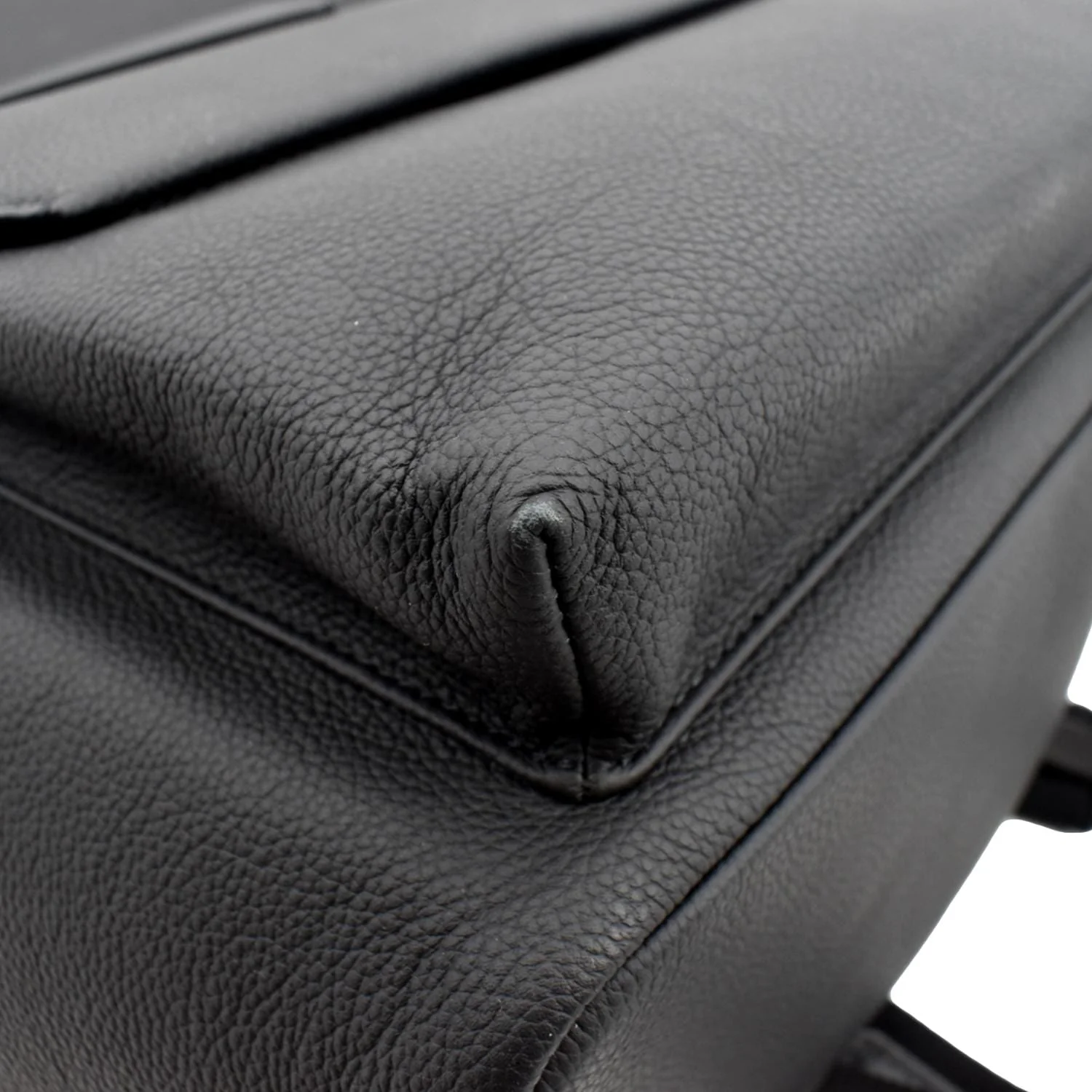 LOUIS VUITTON Takeoff Aerogram Grained Calf Leather Backpack Black - Image 11