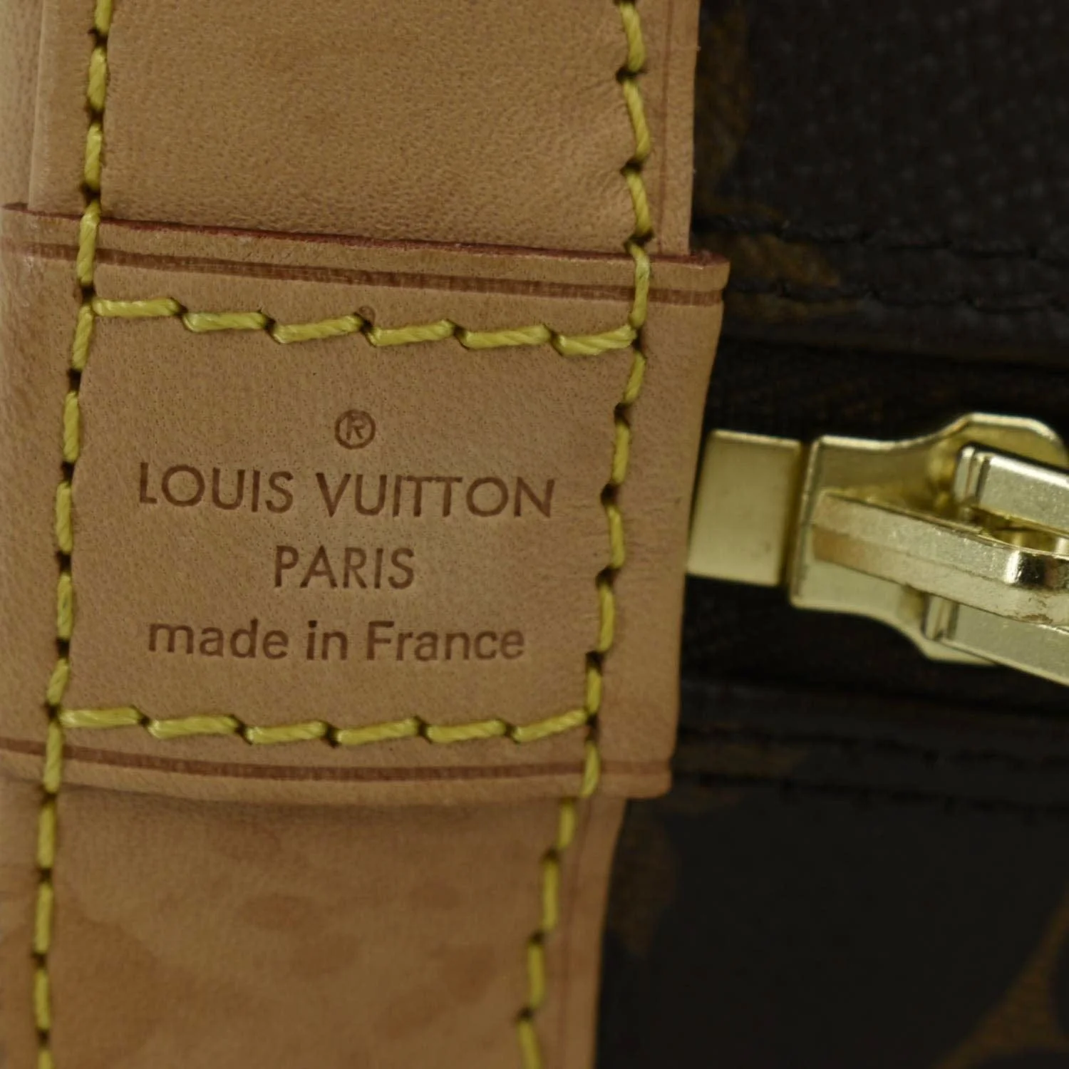 LOUIS VUITTON Alma BB Monogram Canvas Satchel Crossbody Bag Brown - Image 12