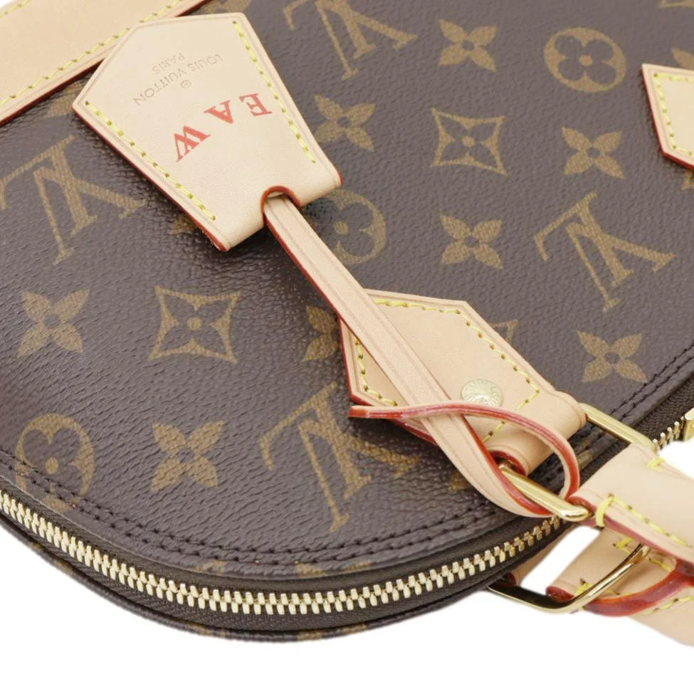 LOUIS VUITTON Alma BB Monogram Canvas Crossbody Bag Brown - Image 6