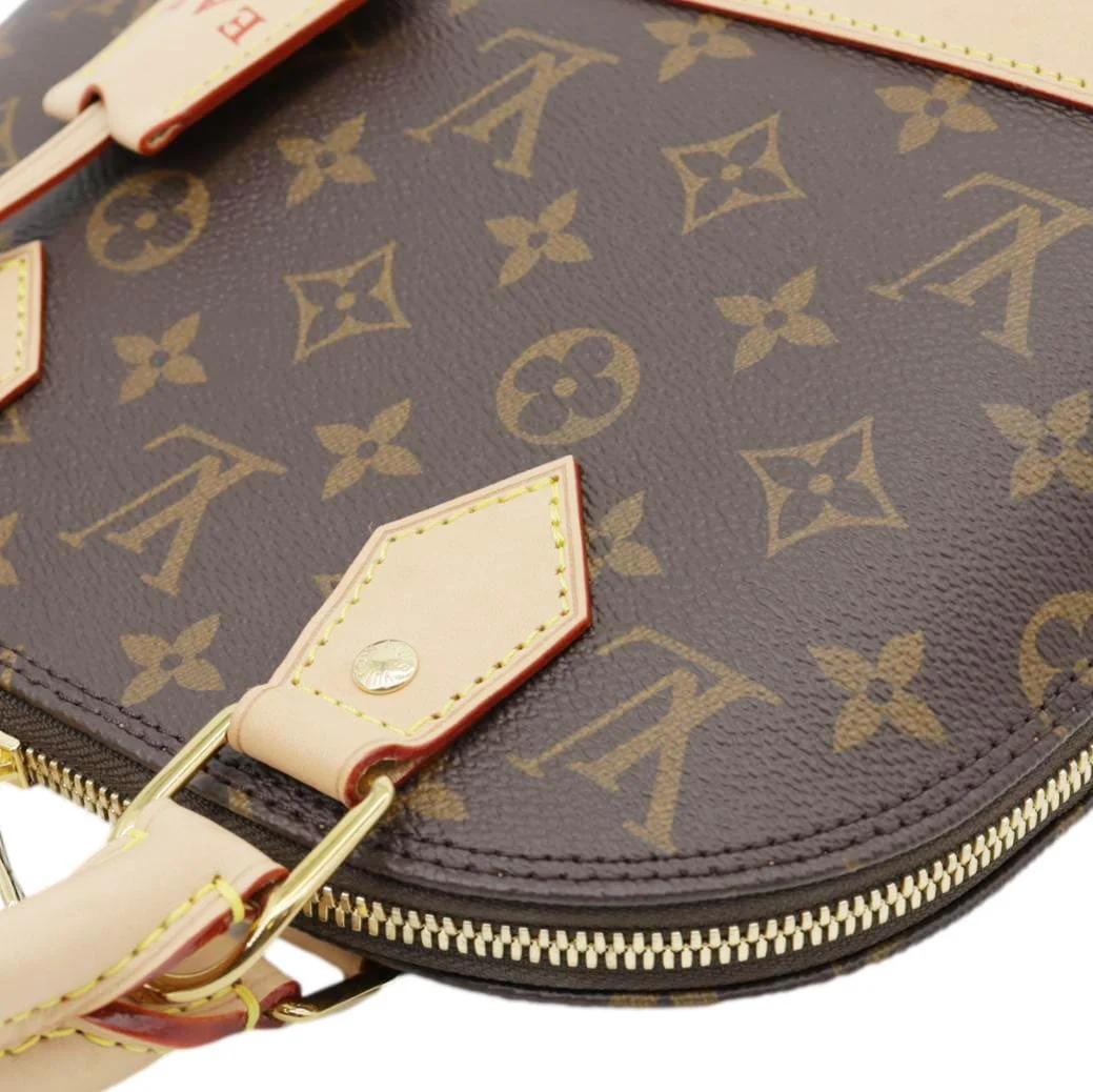 LOUIS VUITTON Alma BB Monogram Canvas Crossbody Bag Brown - Image 7