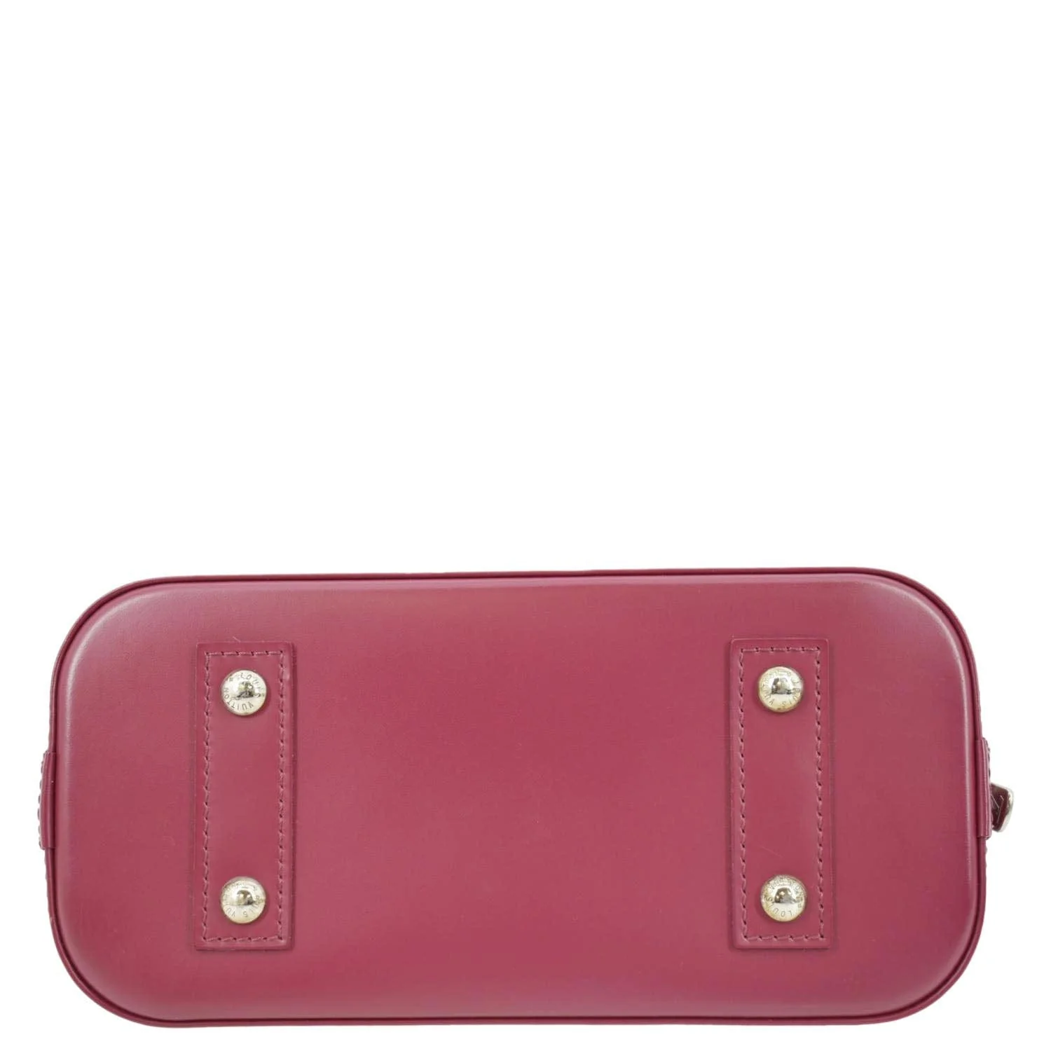 LOUIS VUITTON Alma BB Epi Leather Satchel Crossbody Bag Red - Image 10