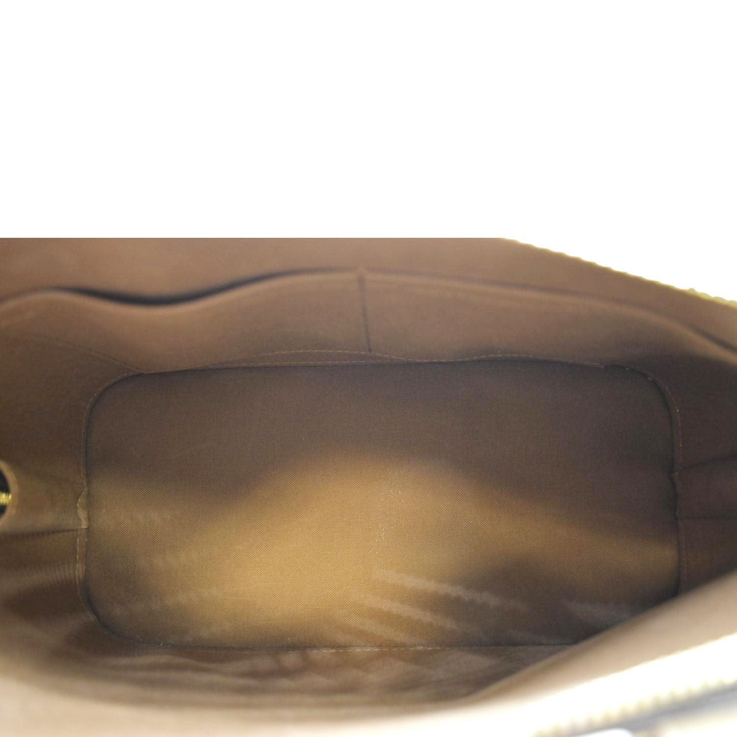 LOUIS VUITTON Alma Monogram Canvas Satchel Bag Brown - Image 11