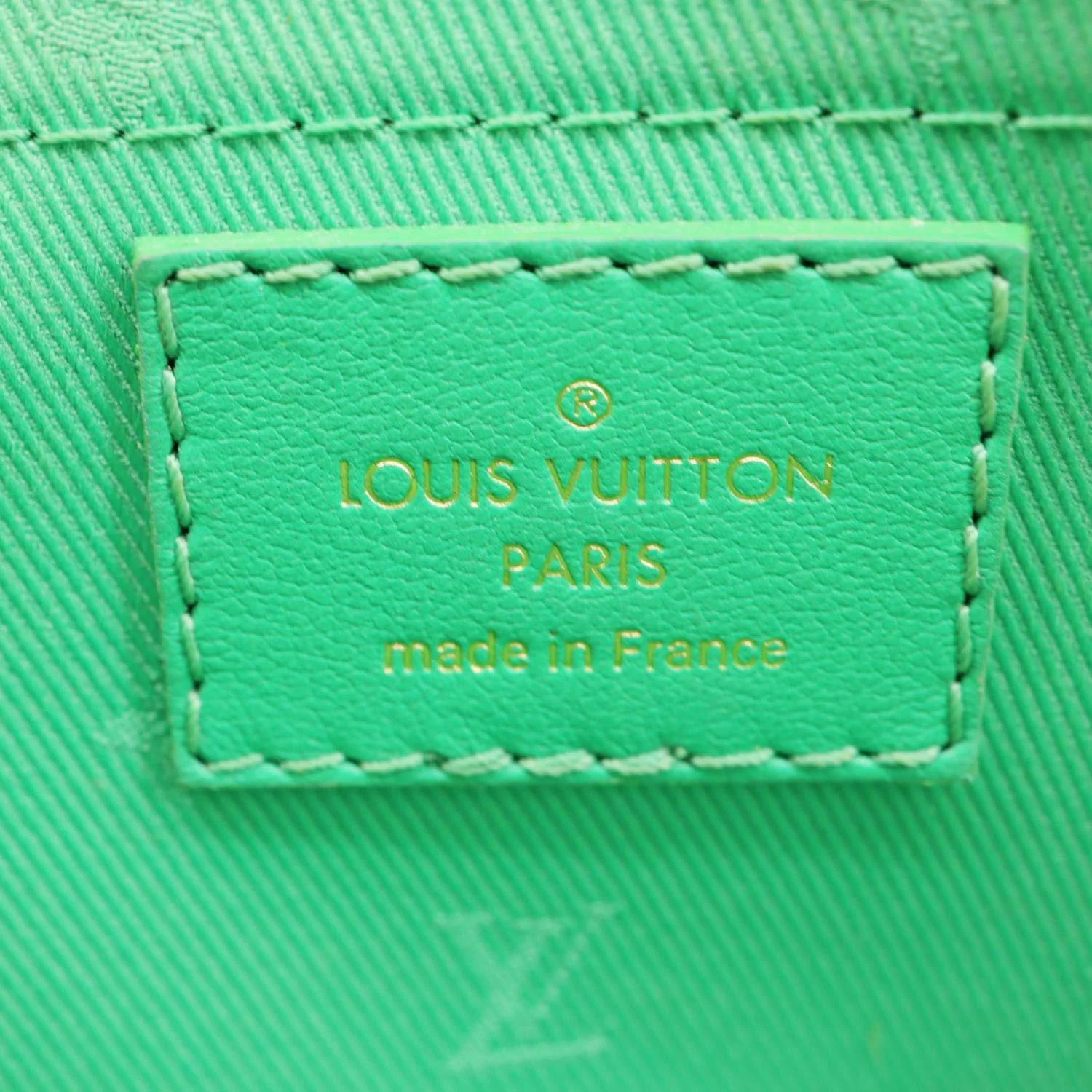 LOUIS VUITTON Alma Soft BB Bubblegram Quilted Leather Satchel Crossbody Bag Green - Image 15