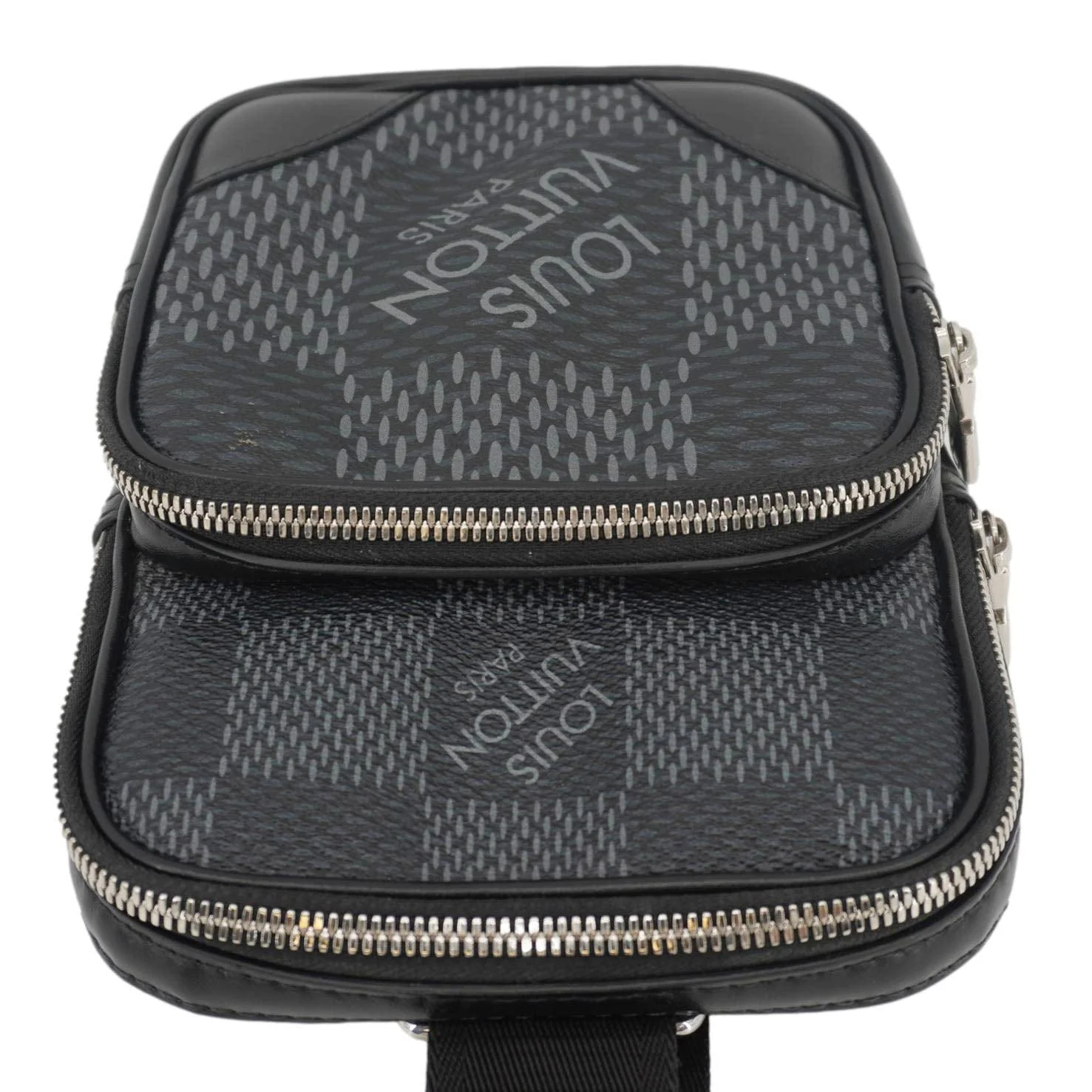 Louis Vuitton 3D Amazone Damier Graphite Crossbody Bag Black - Image 6