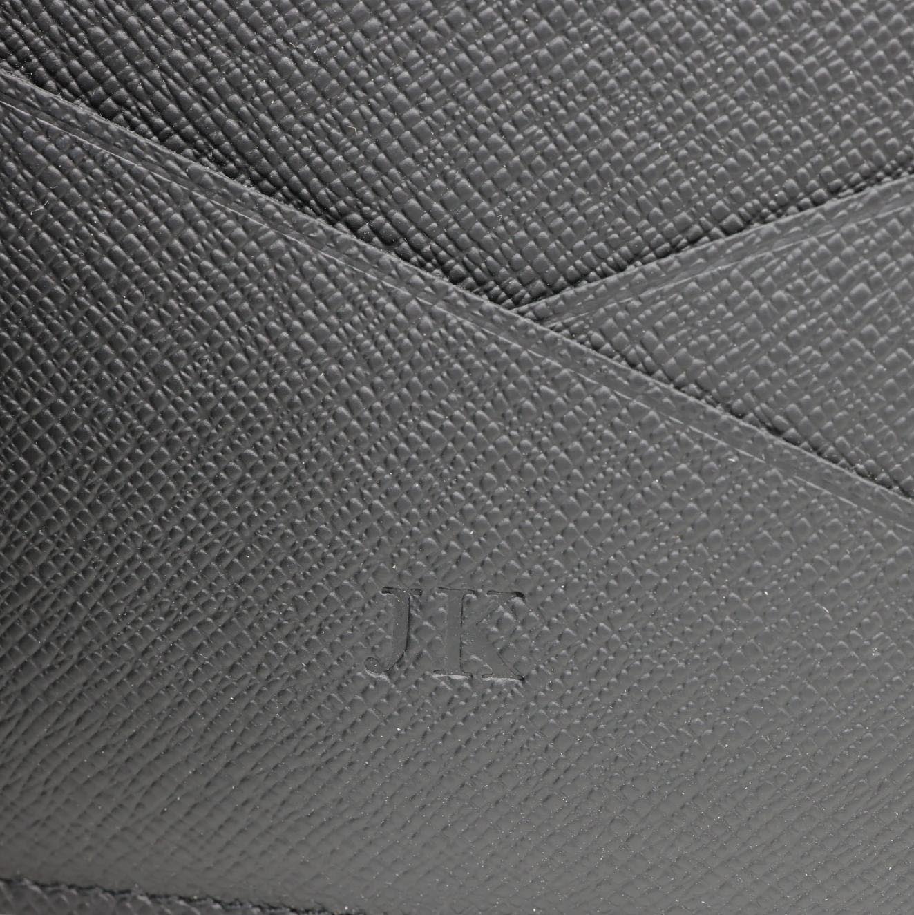 LOUIS VUITTON Amerigo Taiga Leather Wallet Black - Image 12