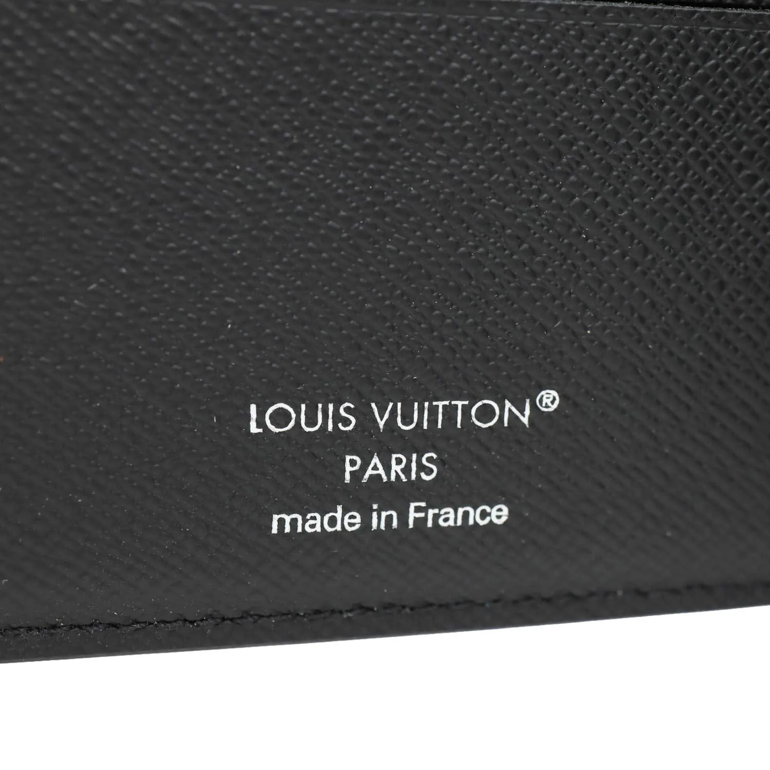 LOUIS VUITTON Amerigo Taiga Leather Wallet Black - Image 13