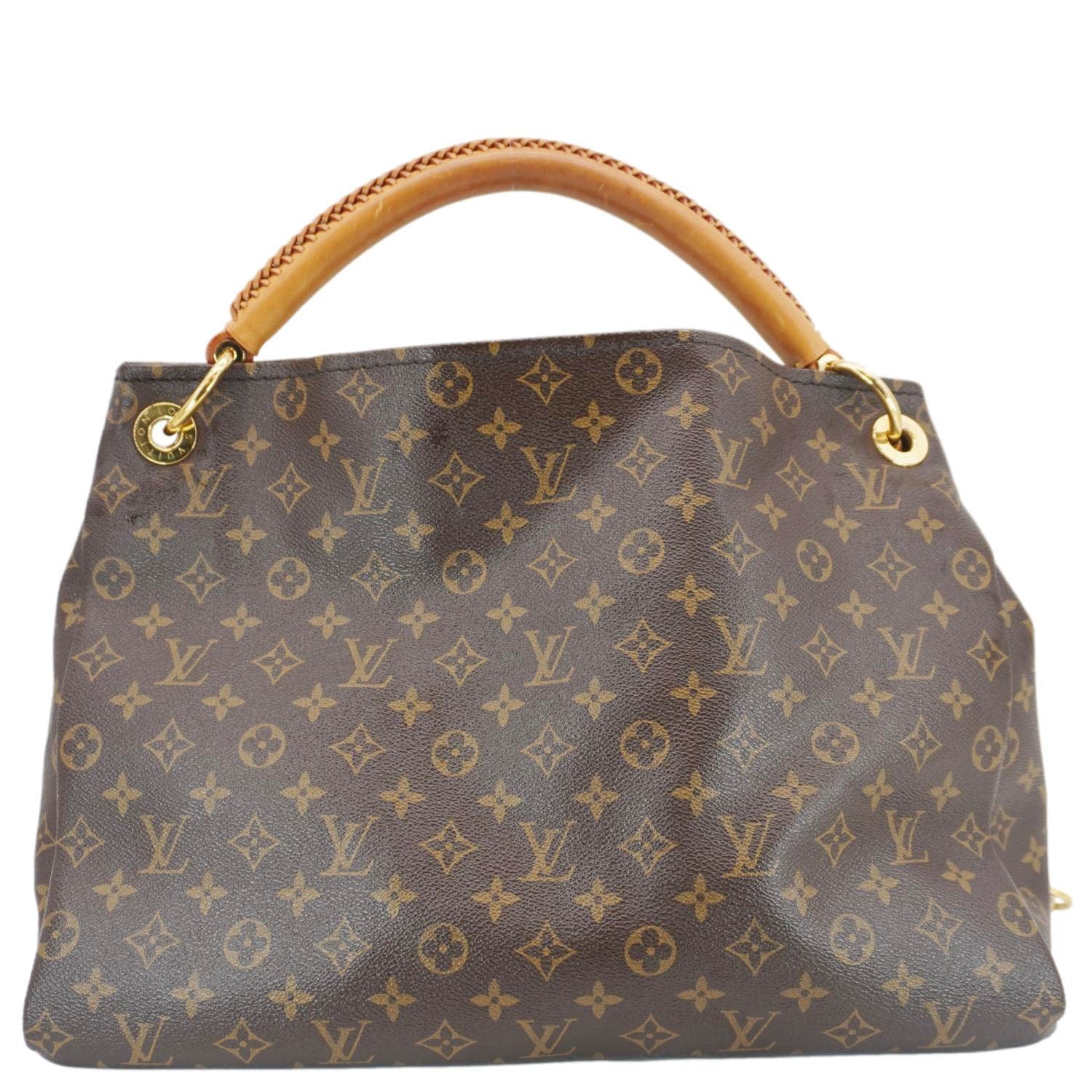 LOUIS VUITTON Artsy MM Monogram Canvas Hobo Bag Brown - Image 3