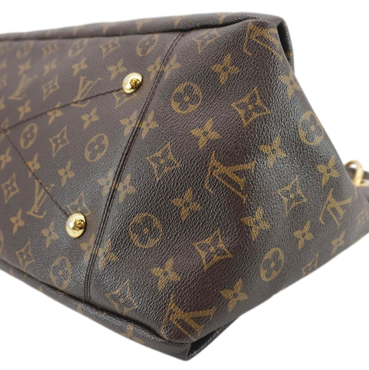 LOUIS VUITTON Artsy MM Monogram Canvas Hobo Bag Brown - Image 7