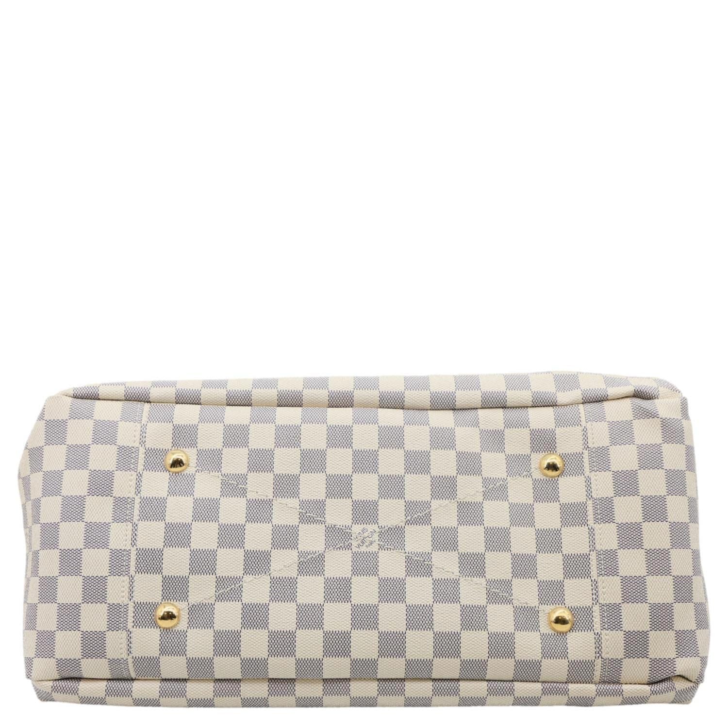 LOUIS VUITTON Artsy MM Damier Azur Hobo Bag White - Image 10