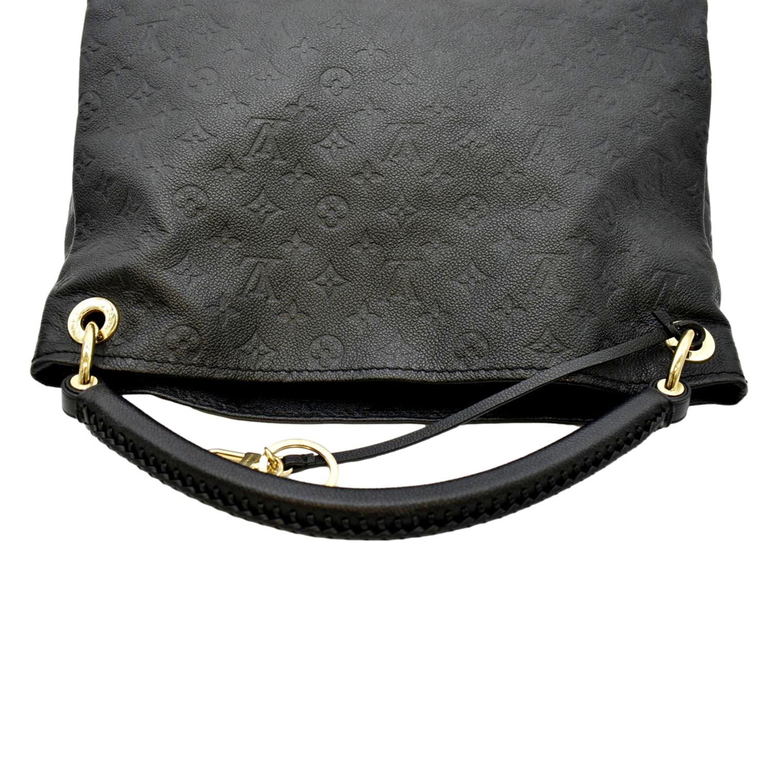 LOUIS VUITTON Artsy MM Empreinte Leather Hobo Bag Black - Image 4